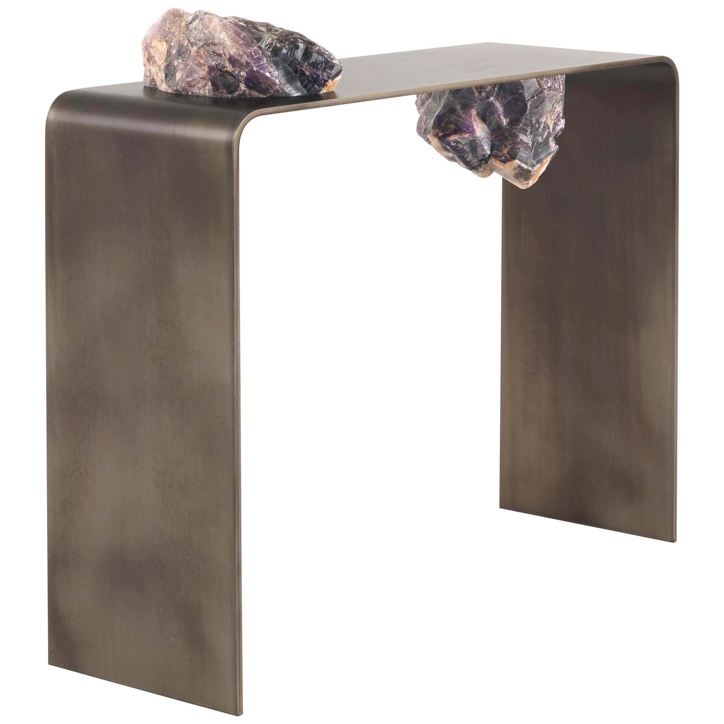 21st Century Agment Console with Raw Amethyst Elements by CTRLZAK