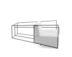 21st Century Ixorb Sofa in Metal and Paper-Like Fabric by Alessandro Zambelli