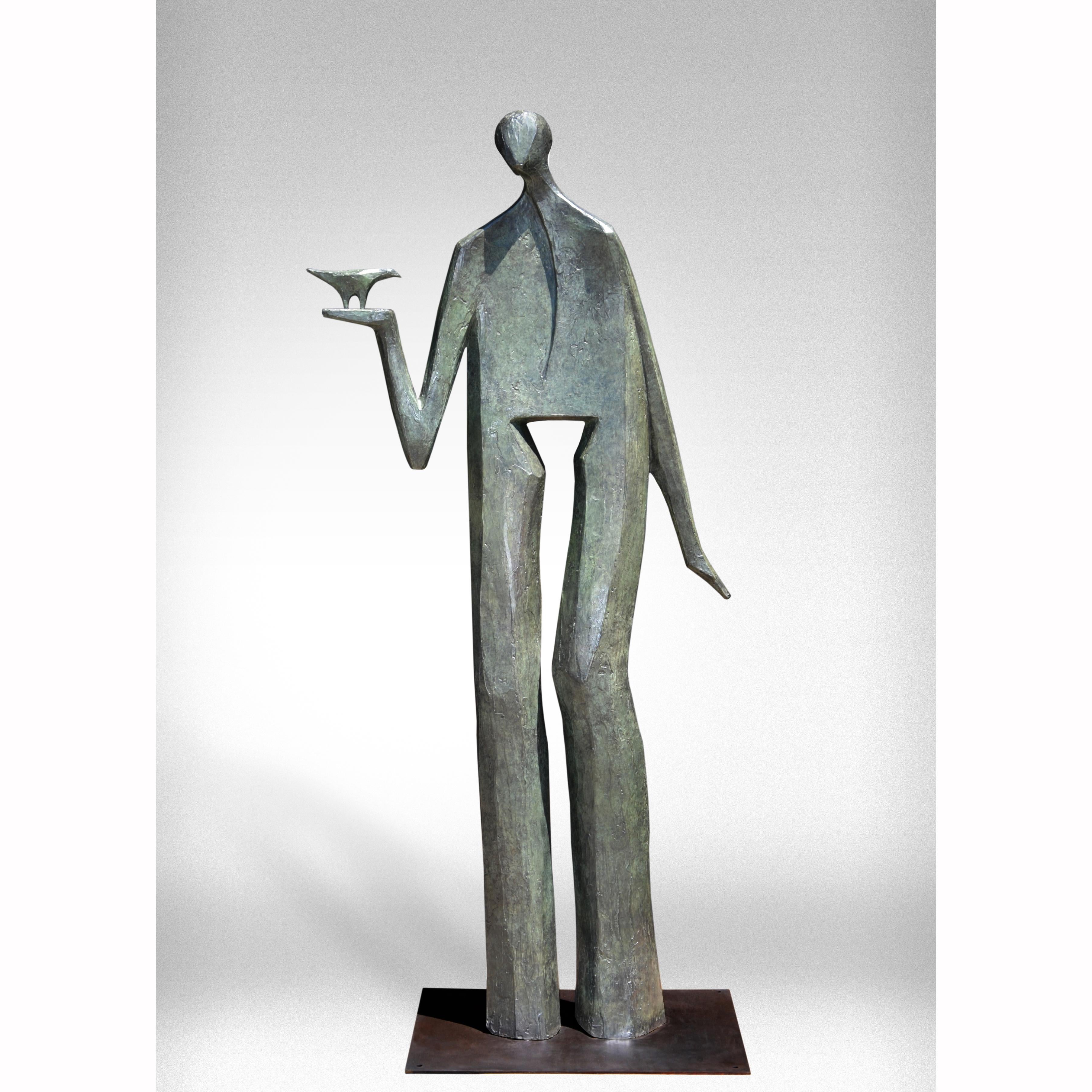 JD Hansen Figurative Sculpture - Birdman 6ft 1/9