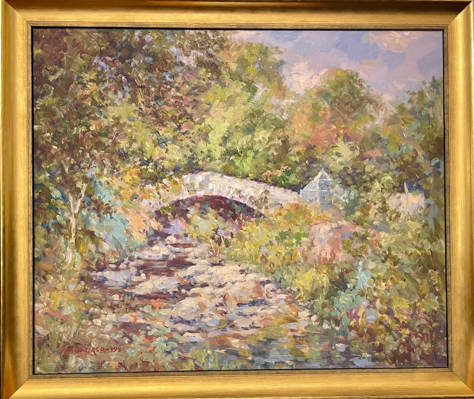 JD Henderson Landscape Painting - Kirkton Bridge, Balquhidder