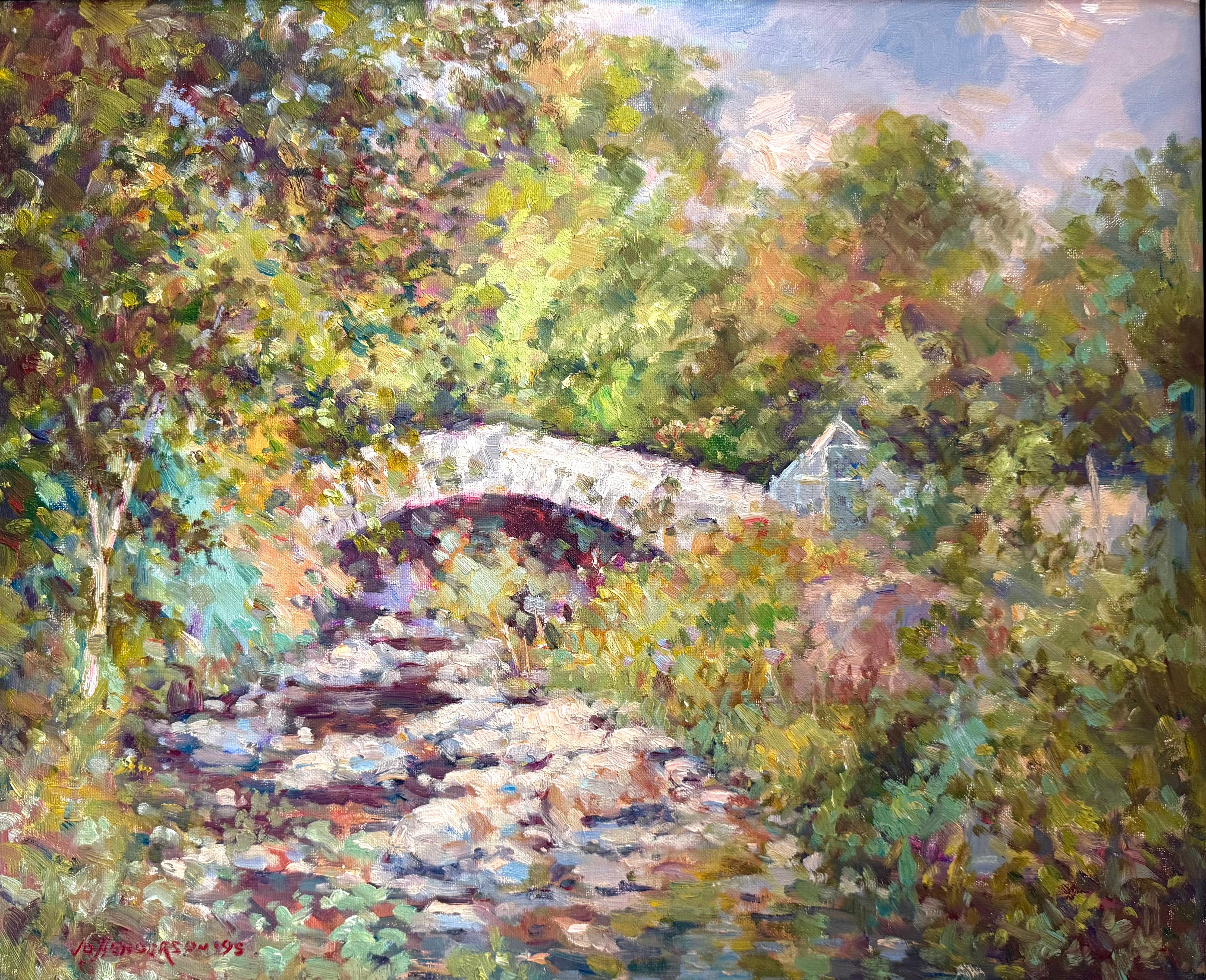 Kirkton Bridge, Balquhidder Scotland Landscape Impressionist 20th century
