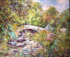 Kirkton Bridge, Balquhidder Scotland Landscape Impressionist 20th century