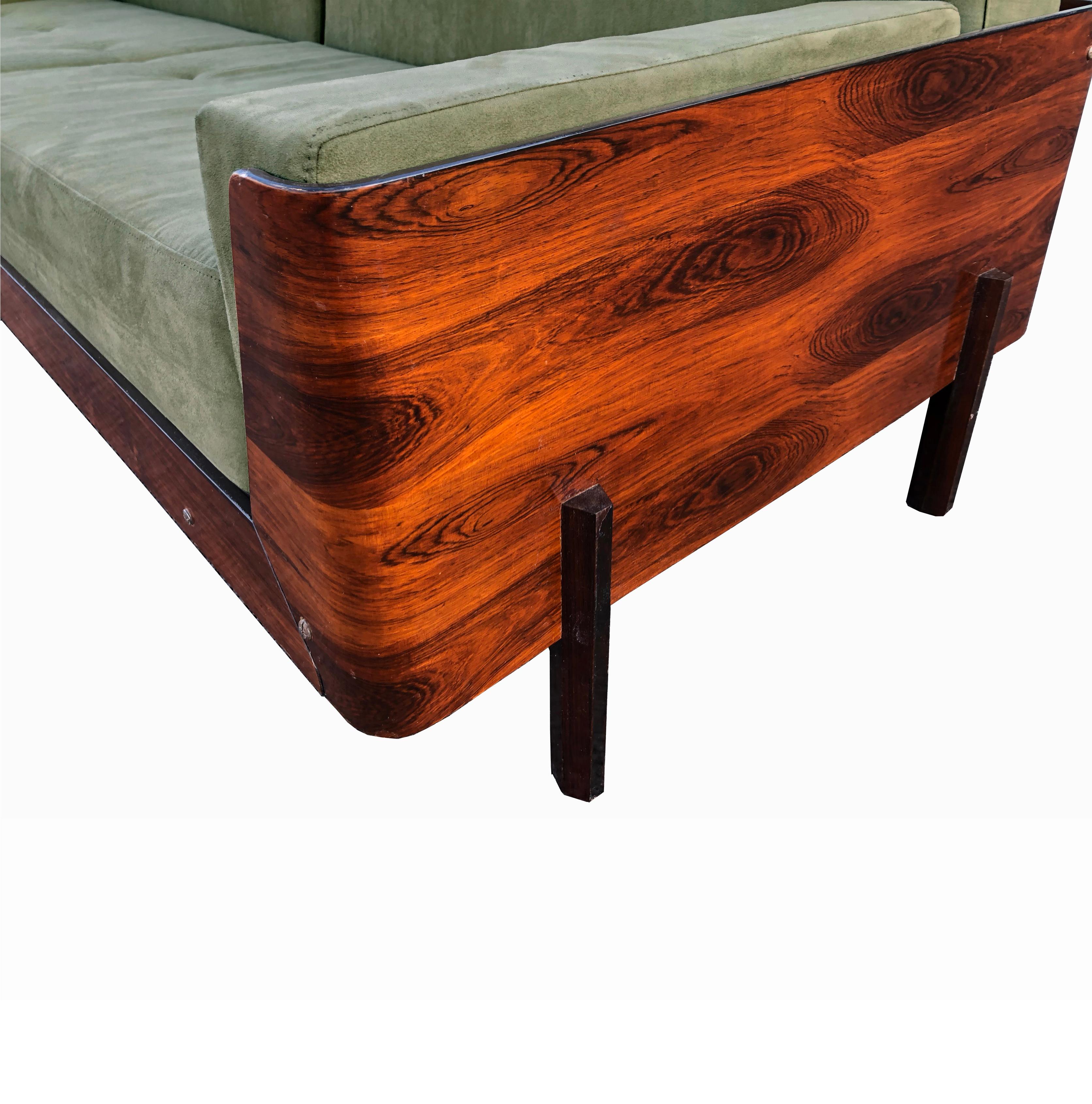 Mid-Century Modern J.D. Moveis E Decoraçoes Sofa Set: Sofa and Armchairs, Brazil, 1960s