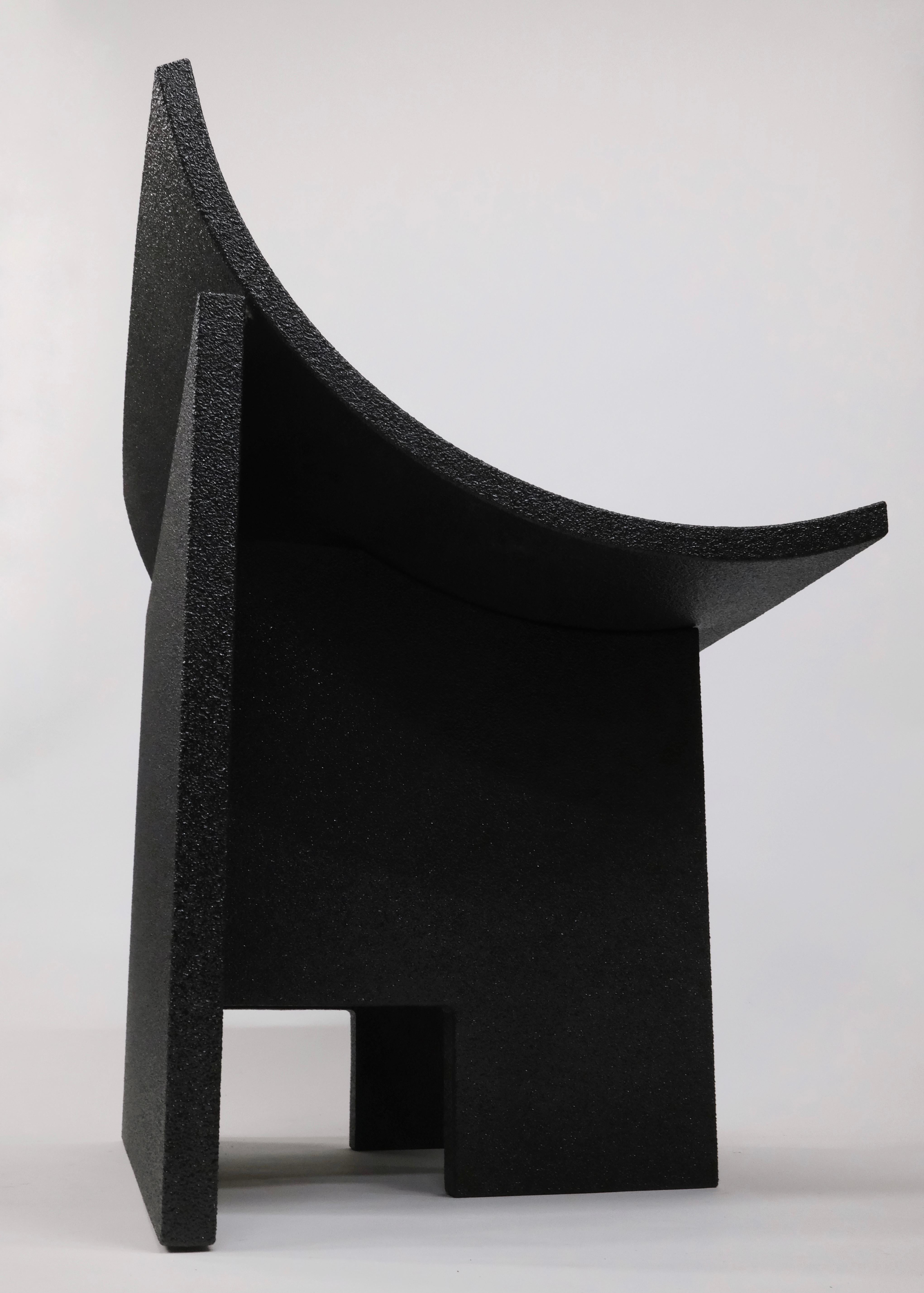 Chaise contemporaine JD01 Noir en contreplaqué en vente 3