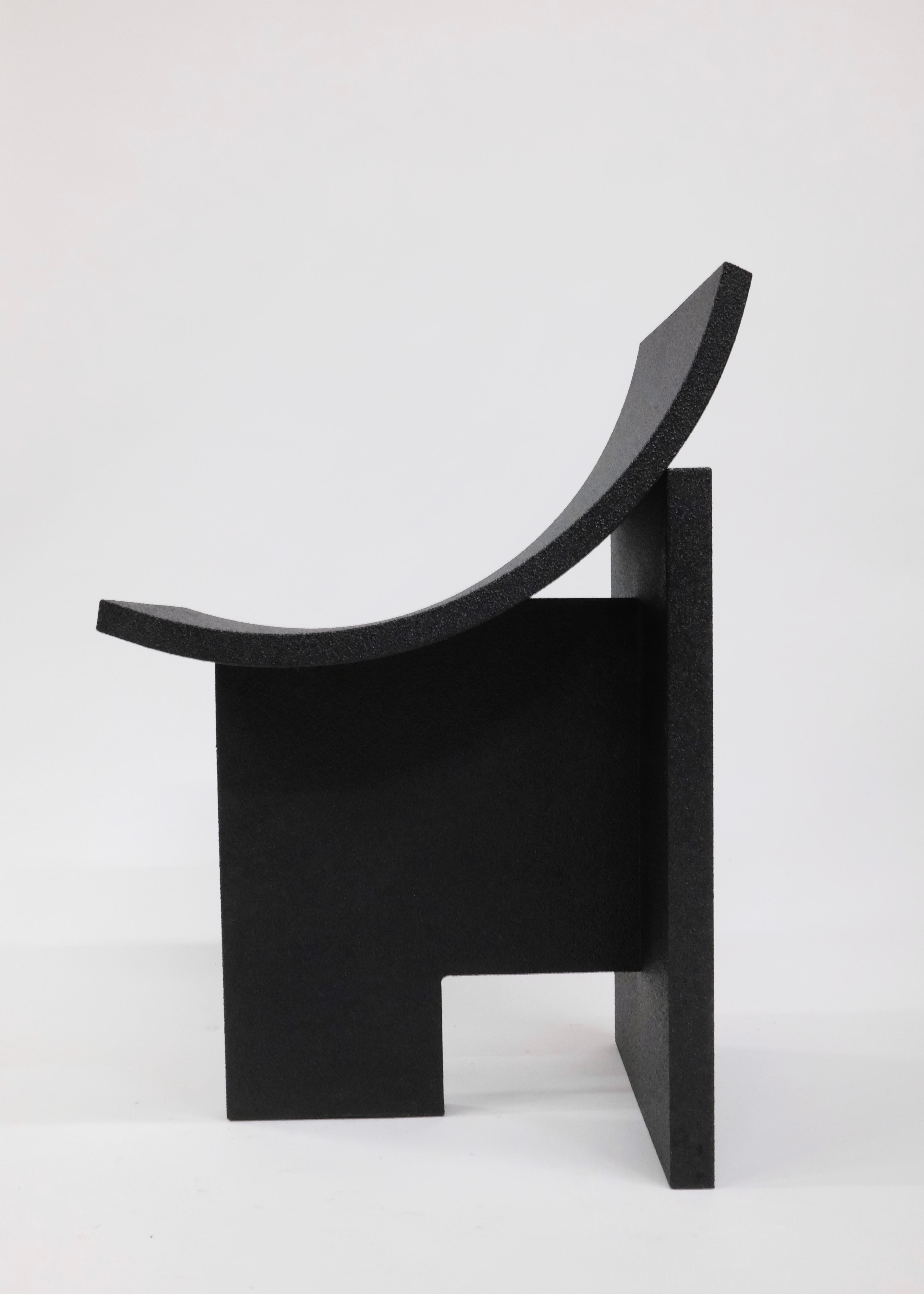 Chaise contemporaine JD01 Noir en contreplaqué en vente 4