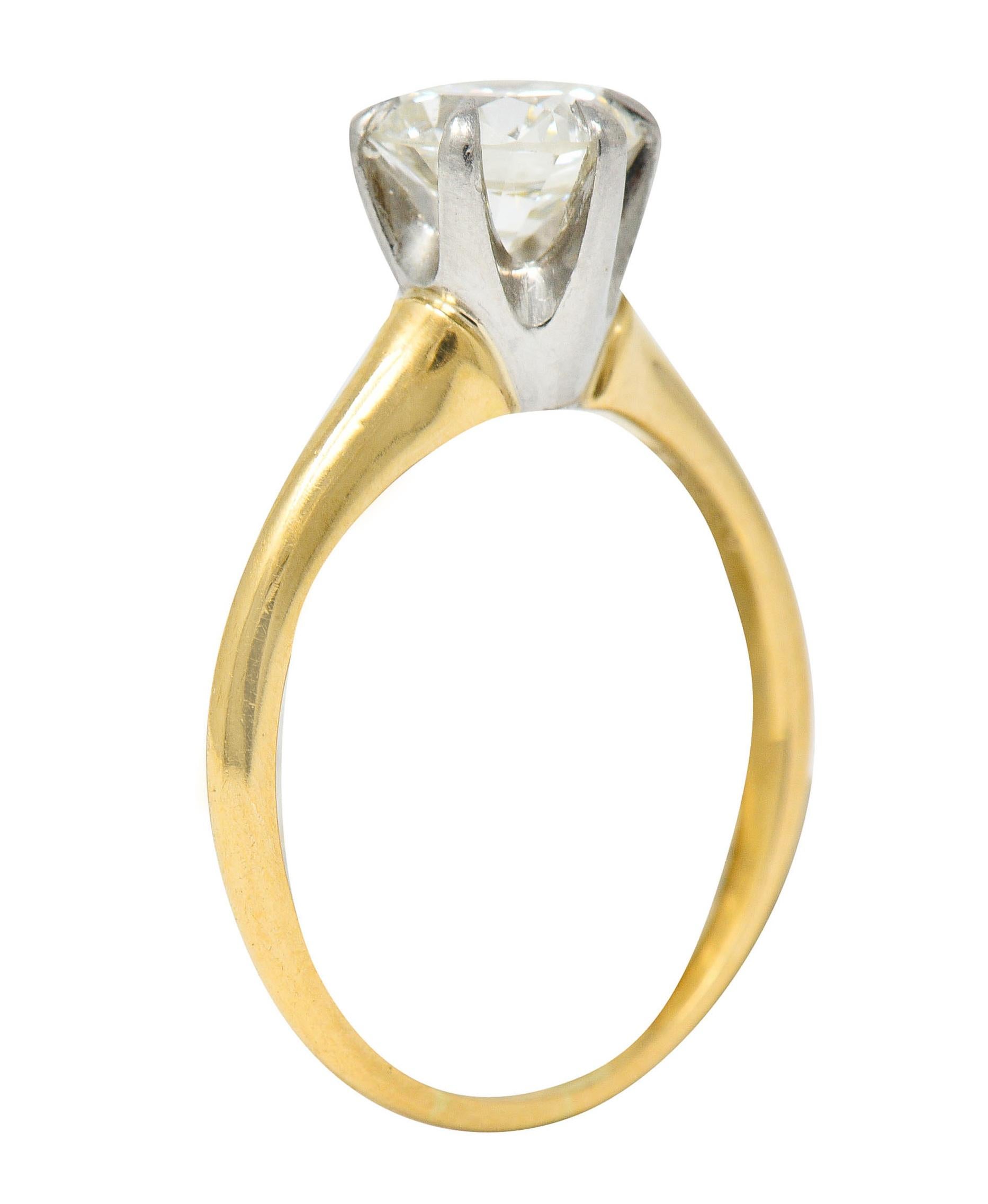 J.E. Caldwell 1.19 Carats Diamond 14 Karat Gold Solitaire Engagement Ring GIA 3
