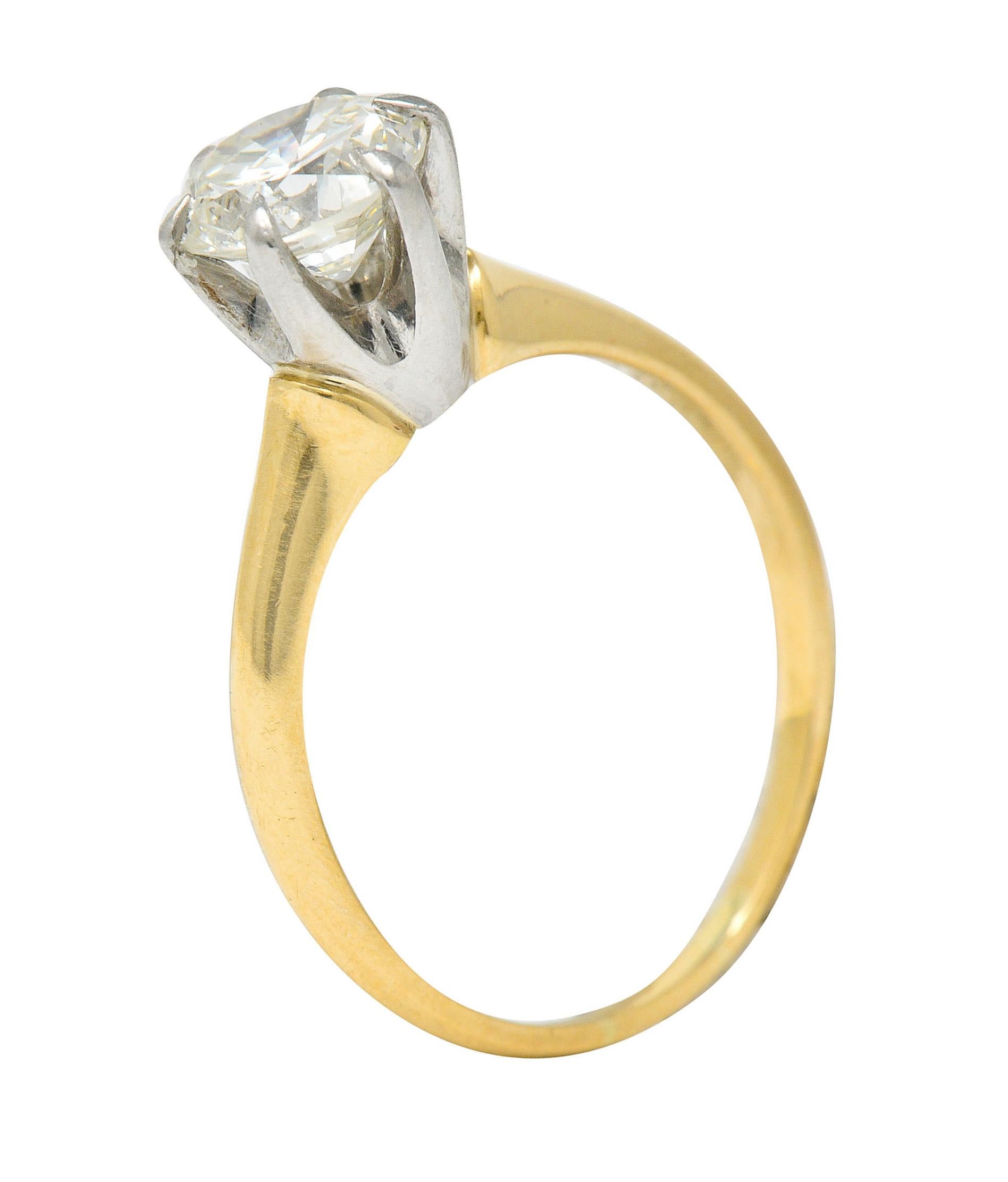 J.E. Caldwell 1.19 Carats Diamond 14 Karat Gold Solitaire Engagement Ring GIA 4