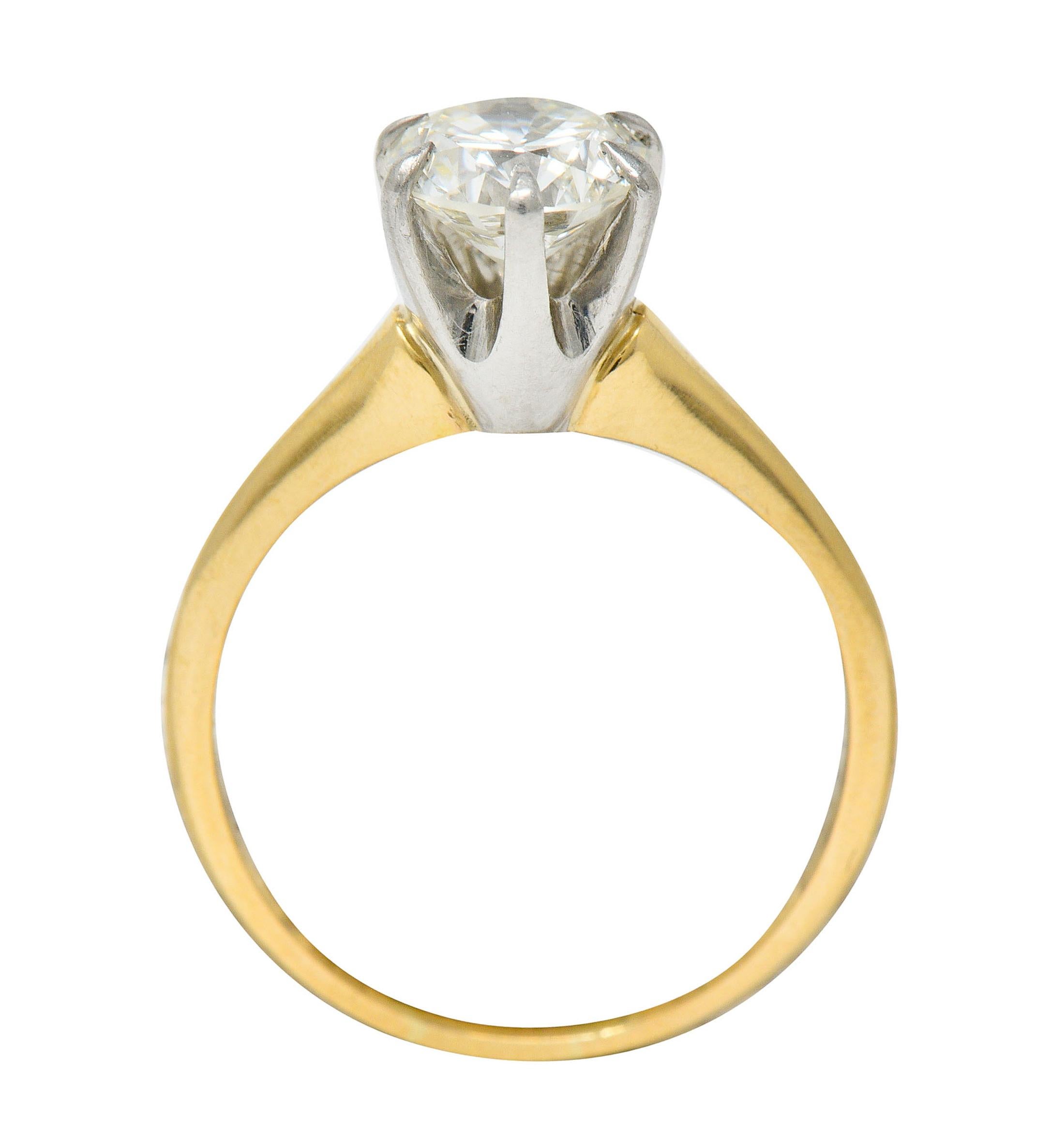J.E. Caldwell 1.19 Carats Diamond 14 Karat Gold Solitaire Engagement Ring GIA 2
