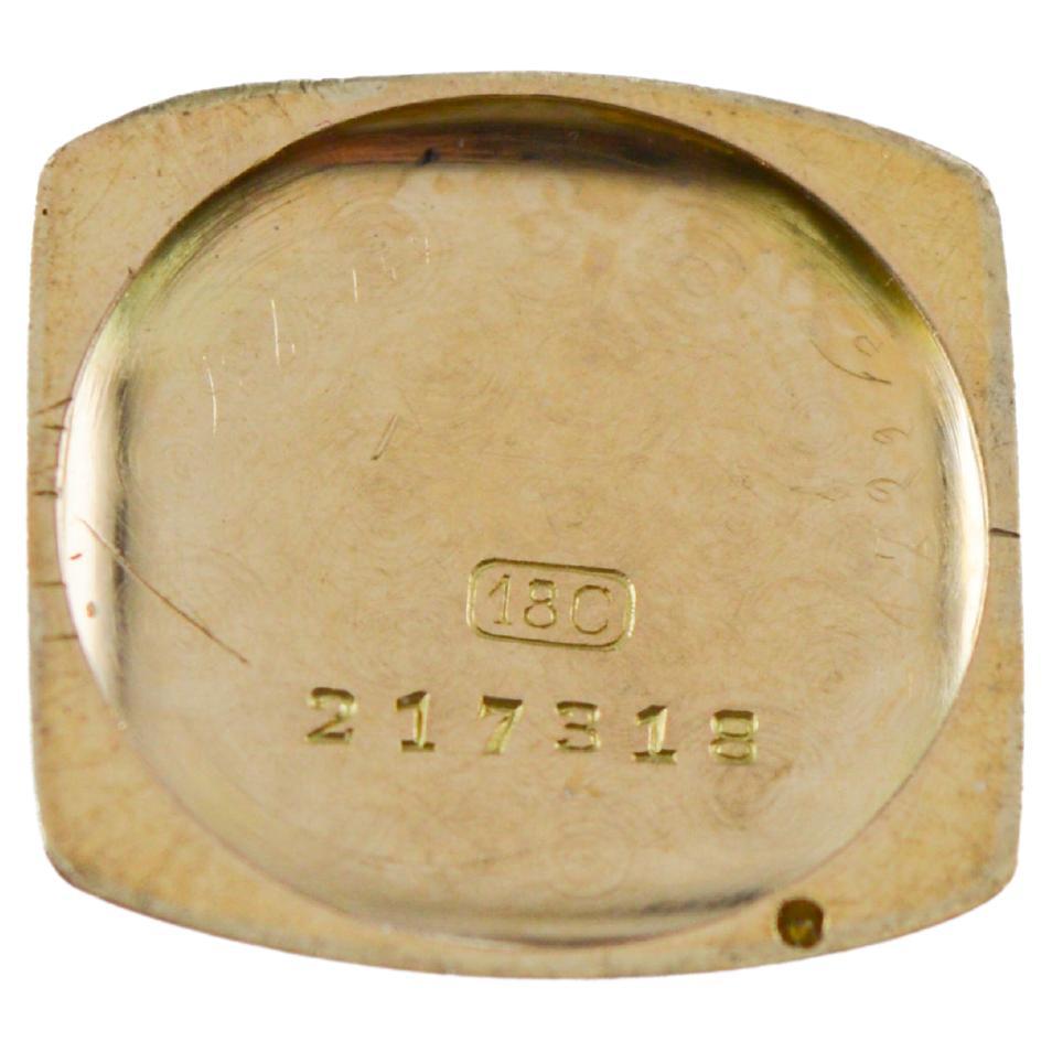 J.E Caldwell 18 Karat massives Gold Art Deco Damenuhr mit Diamanten und Saphiren im Angebot 8