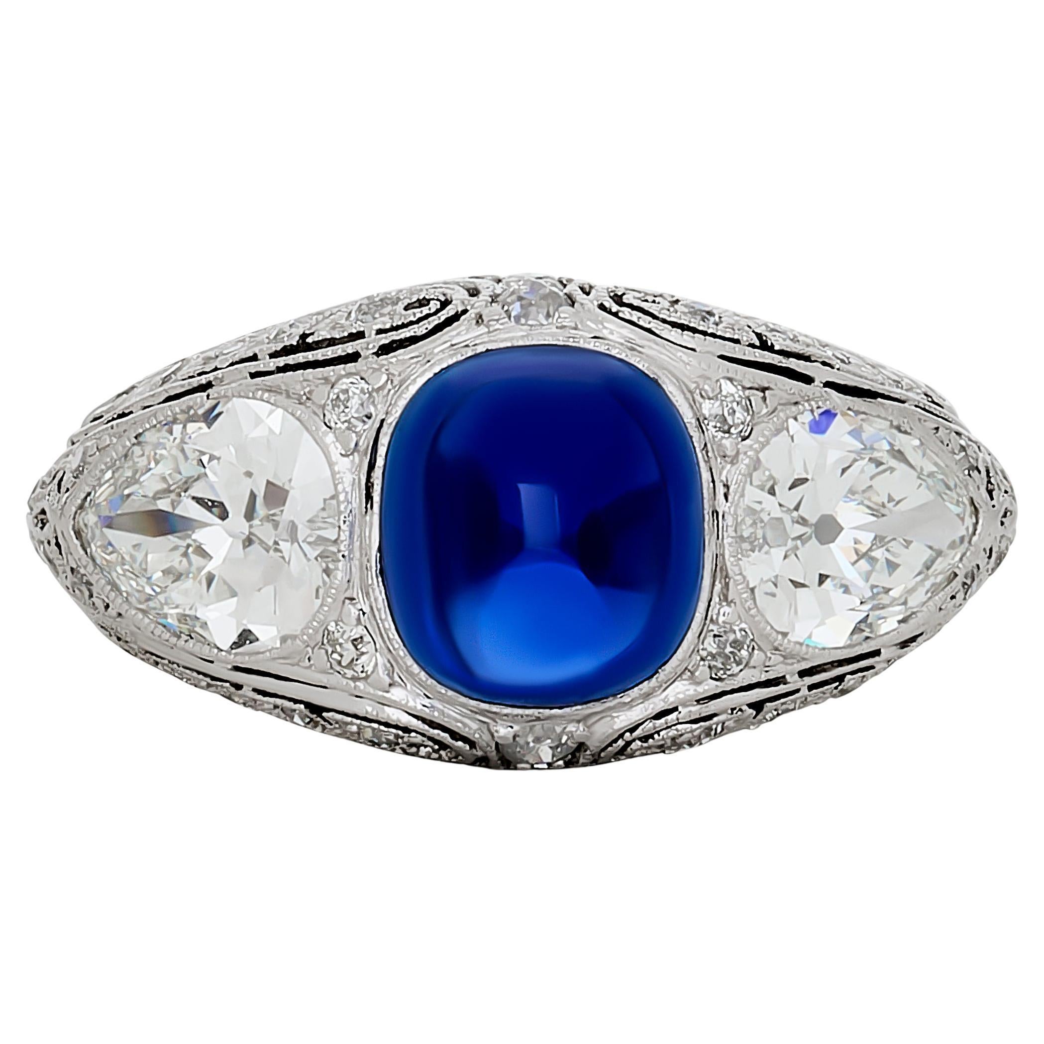 What is a cabochon sapphire?