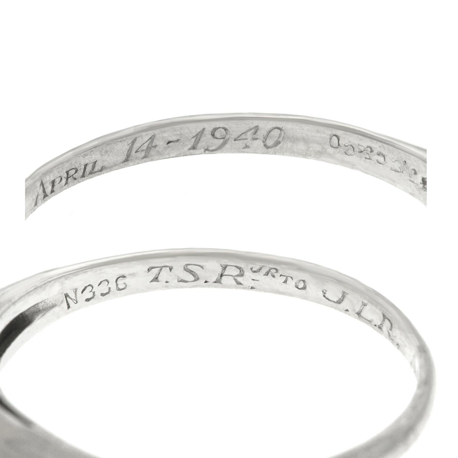 Women's J.E. Caldwell Art Deco Diamond Engagement Ring