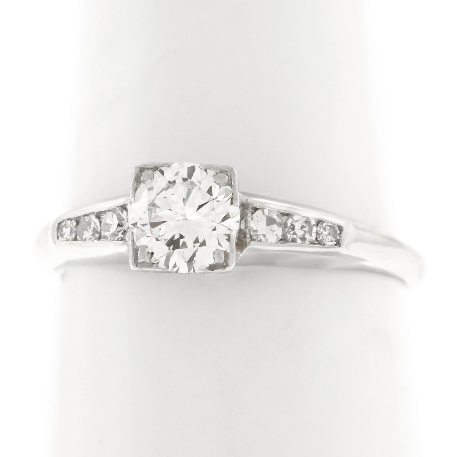 J.E. Caldwell Art Deco Diamond Engagement Ring 2