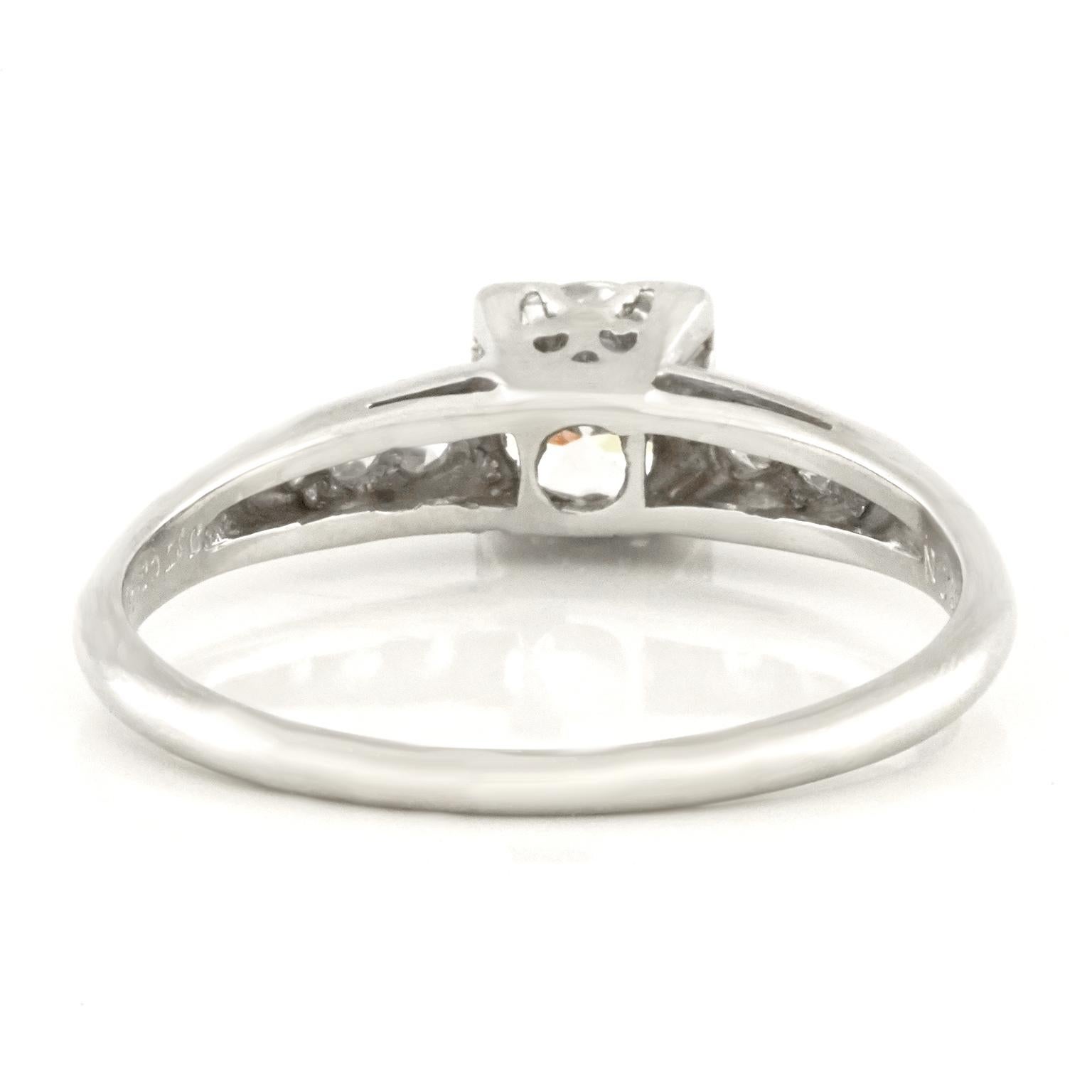 J.E. Caldwell Art Deco Diamond Engagement Ring 3