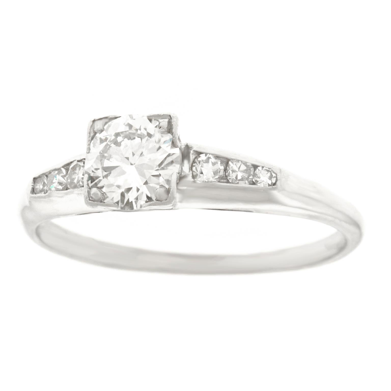 J.E. Caldwell Art Deco Diamond Engagement Ring