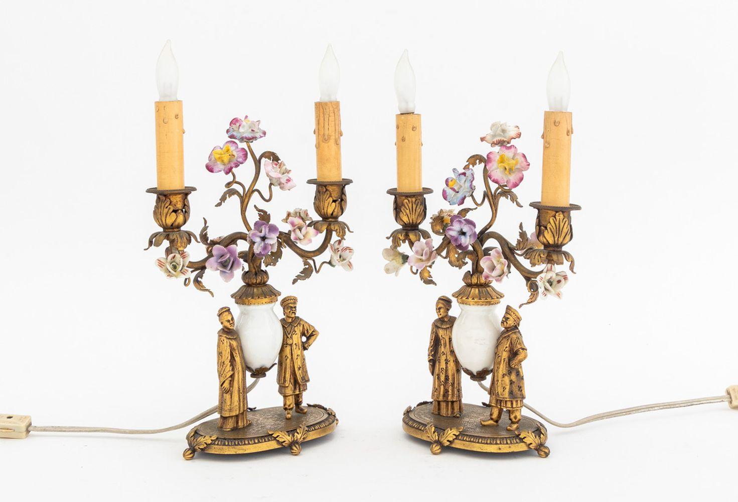 J.E. Caldwell Bronze & Porcelain Clock Set, 3 For Sale 10