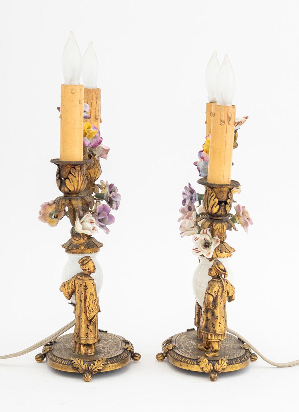J.E. Caldwell Bronze & Porcelain Clock Set, 3 For Sale 11