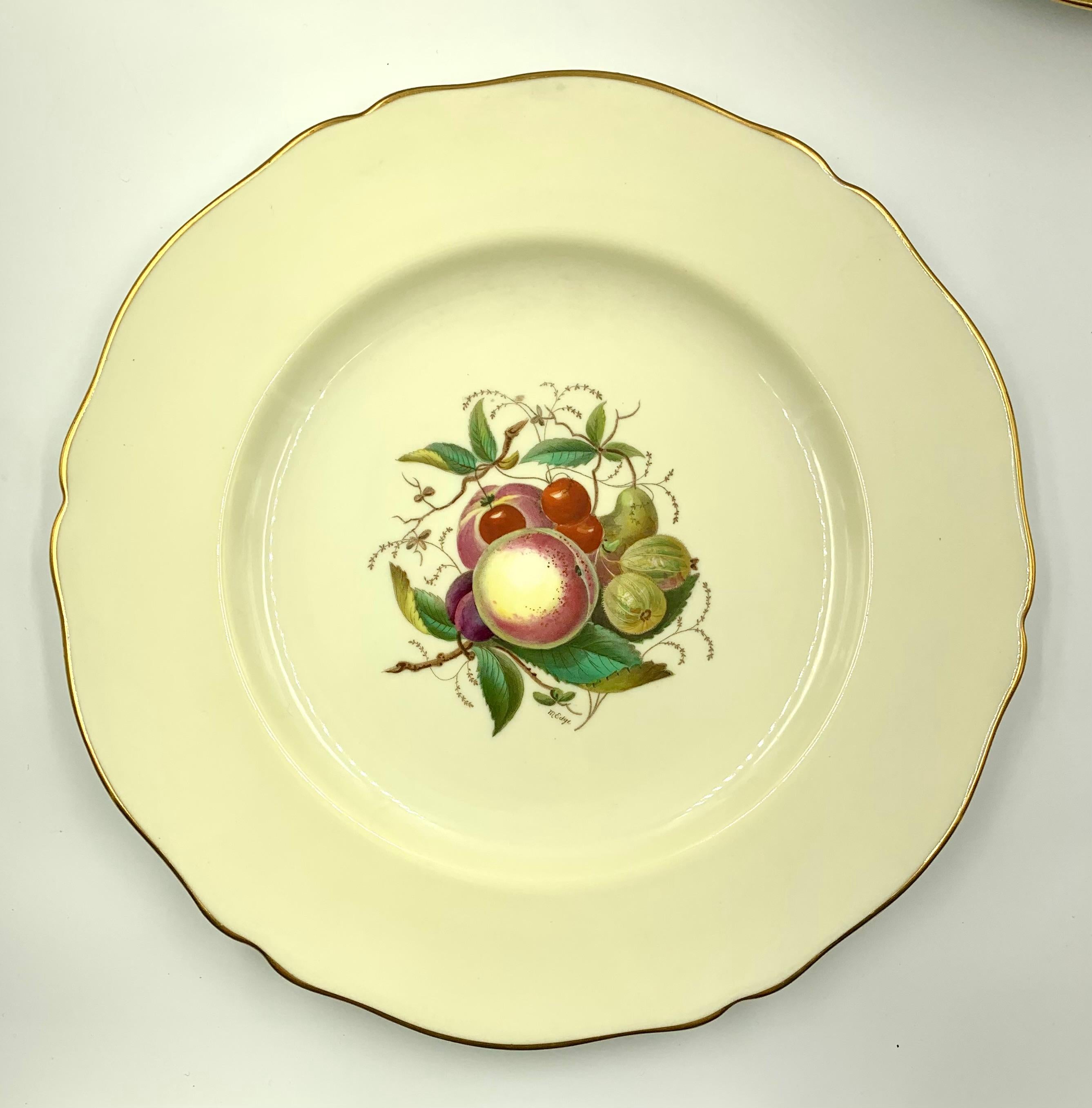 J.E. Caldwell & Co. Copeland Spode Pintado a Mano, Firmado Juego De 10 Platos De Cena en venta 2