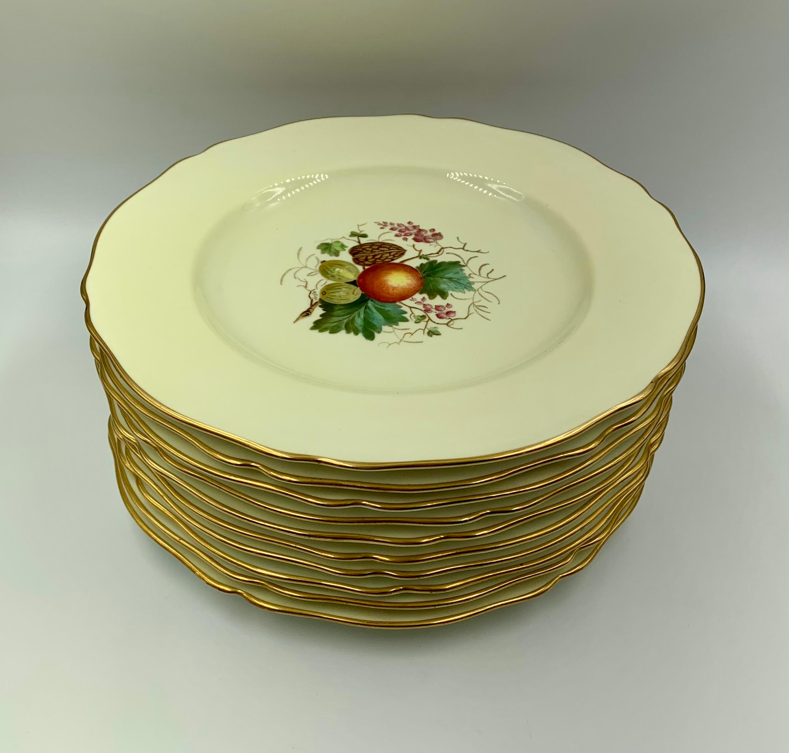 J.E. Caldwell & Co. Copeland Spode Pintado a Mano, Firmado Juego De 10 Platos De Cena en venta 6