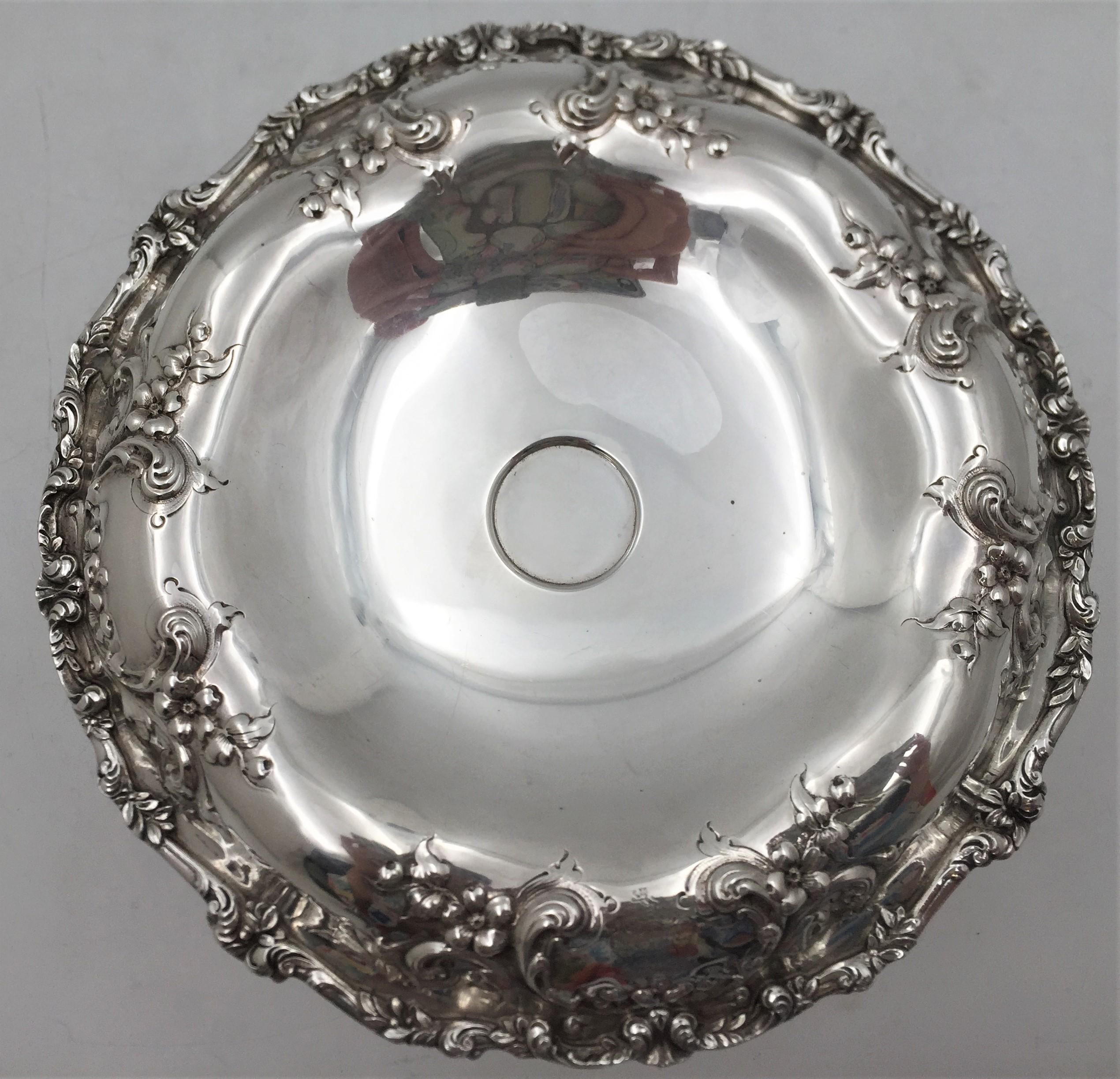 J.E. Caldwell & Co. Sterling Silver Art Nouveau Set of 4 Compote Dishes For Sale 2