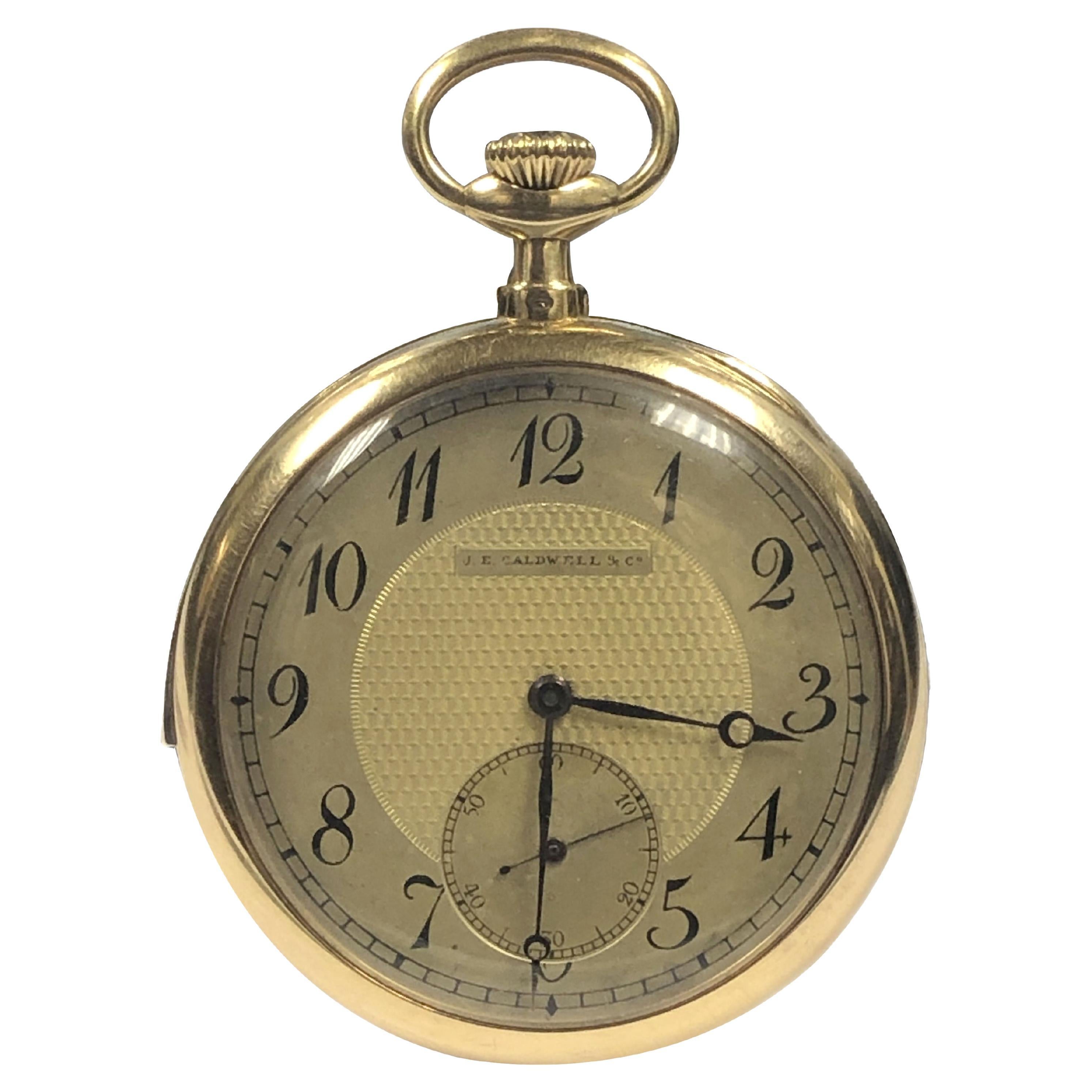 J.E. Caldwell High Grade Minute Repeater Gold Cased Pocket Watch