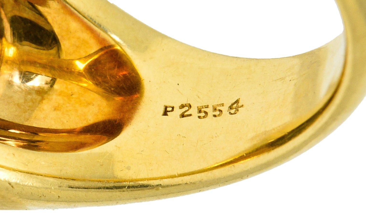 J.E. Caldwell Vintage 6.20 CTW Alexandrite 18 Karat Gold Men's Unisex Ring 5
