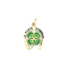 Je Porte Bonheur Gold & Enamel Charm