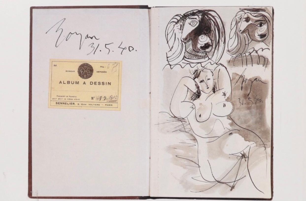 Papier Je Suis Le Cahier, les carnets de croquis de Picasso en vente