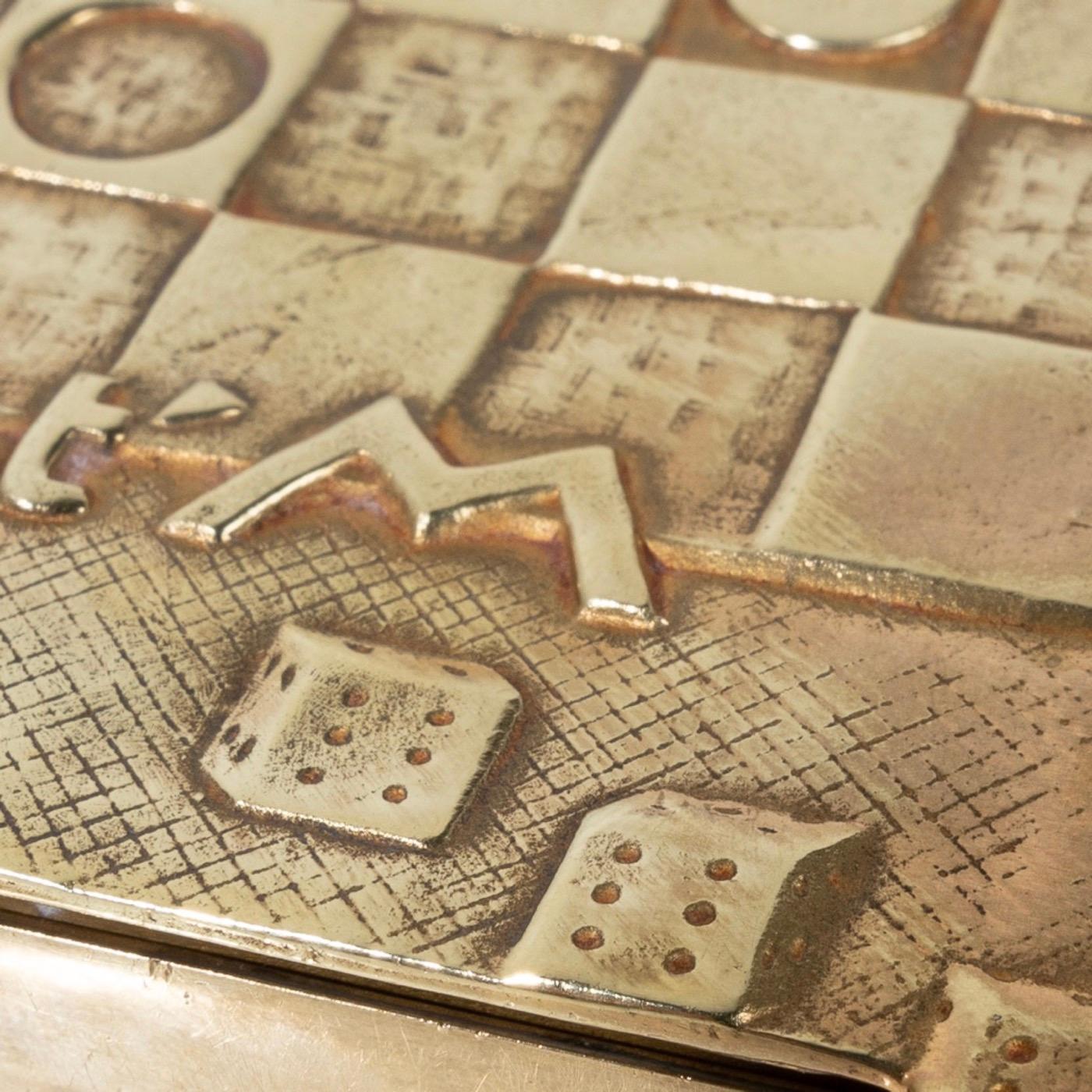 Je t’aime Beaucoup by Line Vautrin, Gilt Bronze Compact 1