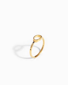 Je t'aime temps La Crépuscule Éclipse Ring in 18k Yellow Gold by Moncomble Paris