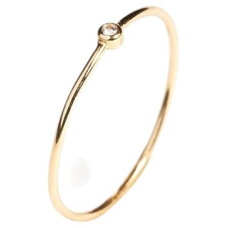 Je t'aime temps La Nova Ring in 18k Yellow Gold and Diamond by Moncomble Paris For Sale