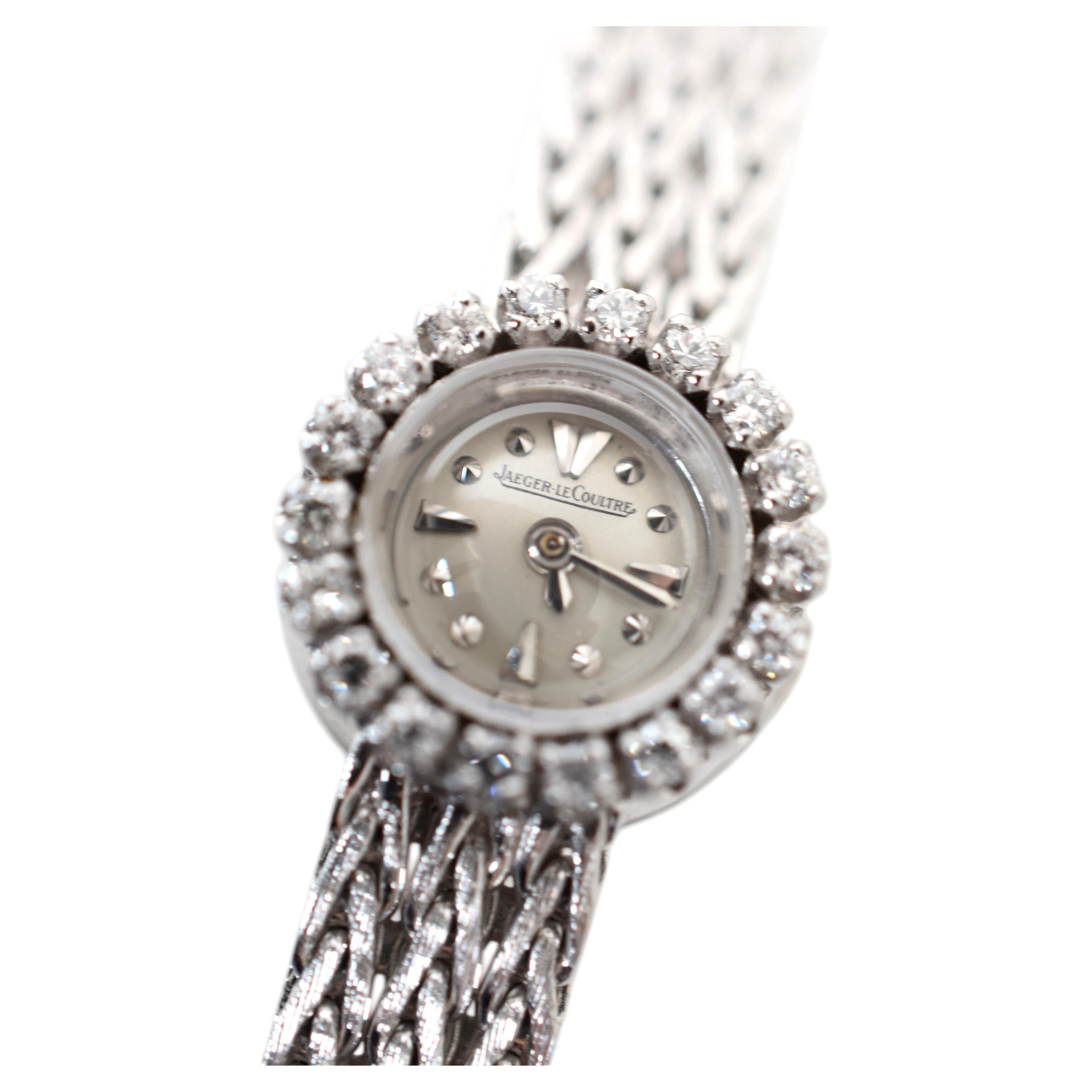 Reloj de diamantes de la colección Jaeger-LeCoultre Jewelry, Cal. 426 – Oro blanco de 18 quilates – Aproximadamente 1960