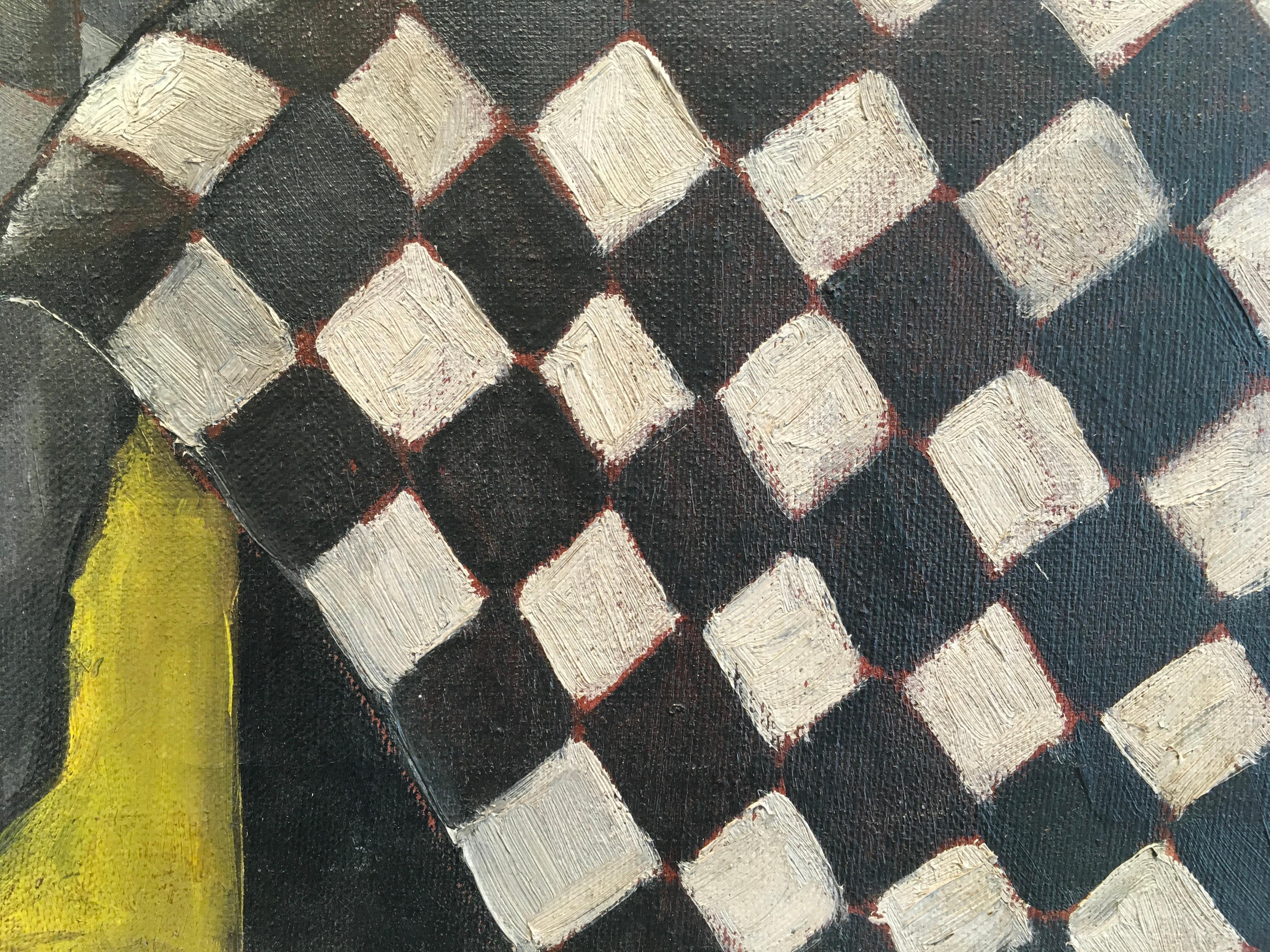 'Natura morta con avocado', Attribuito a Jean W., Pittura a olio su tela 3