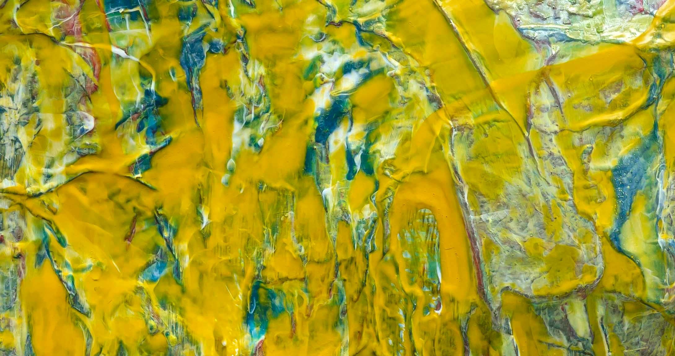 L'Ete - Mixed Media Art Astratto di Jean Adele Wolff