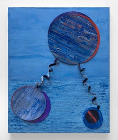 Mandala en Bleu #3 contemporary abstract colorful