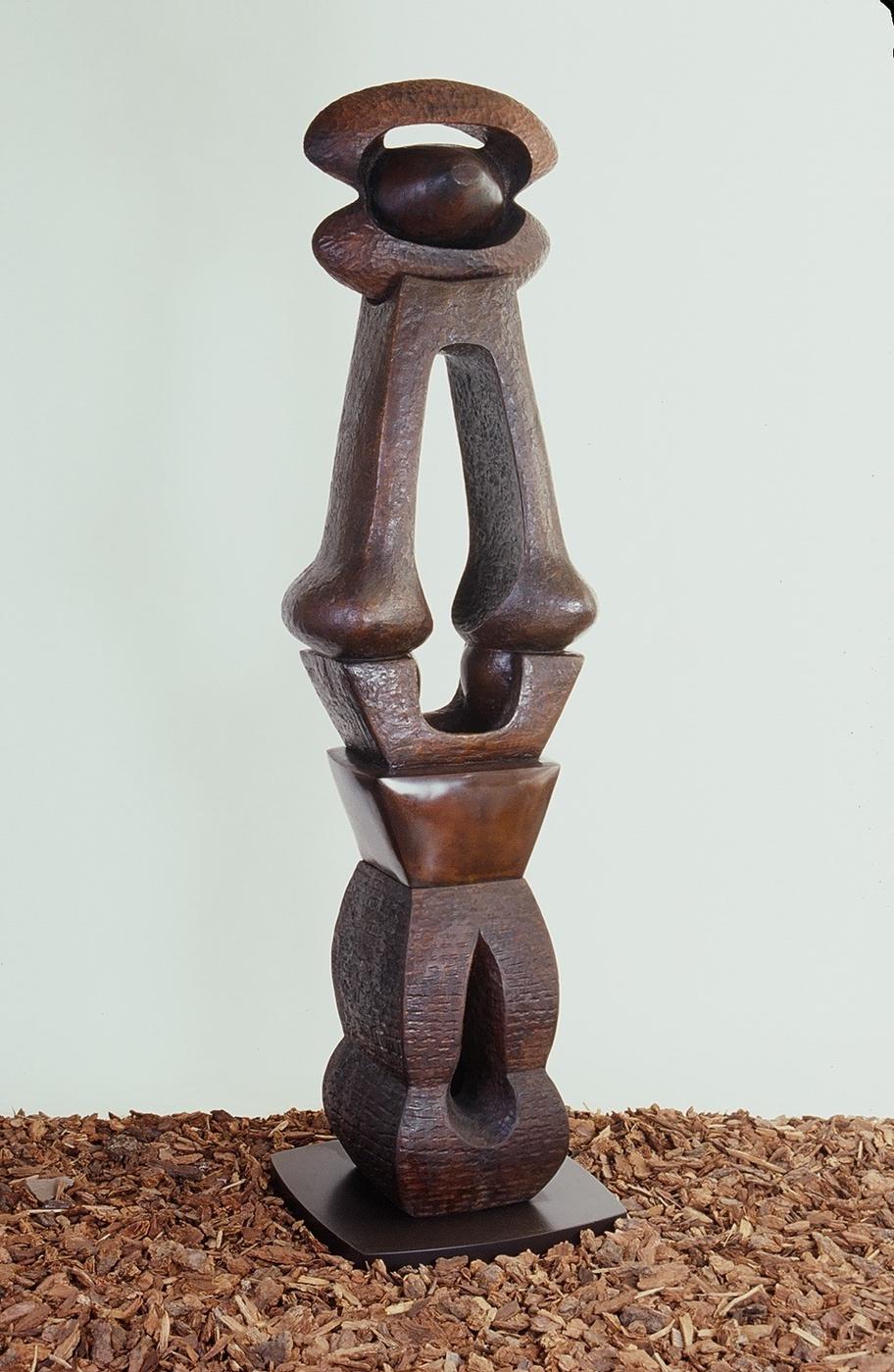 Jean Adele Wolff Abstract Sculpture – Große abstrakte Totem de Balance-Totems