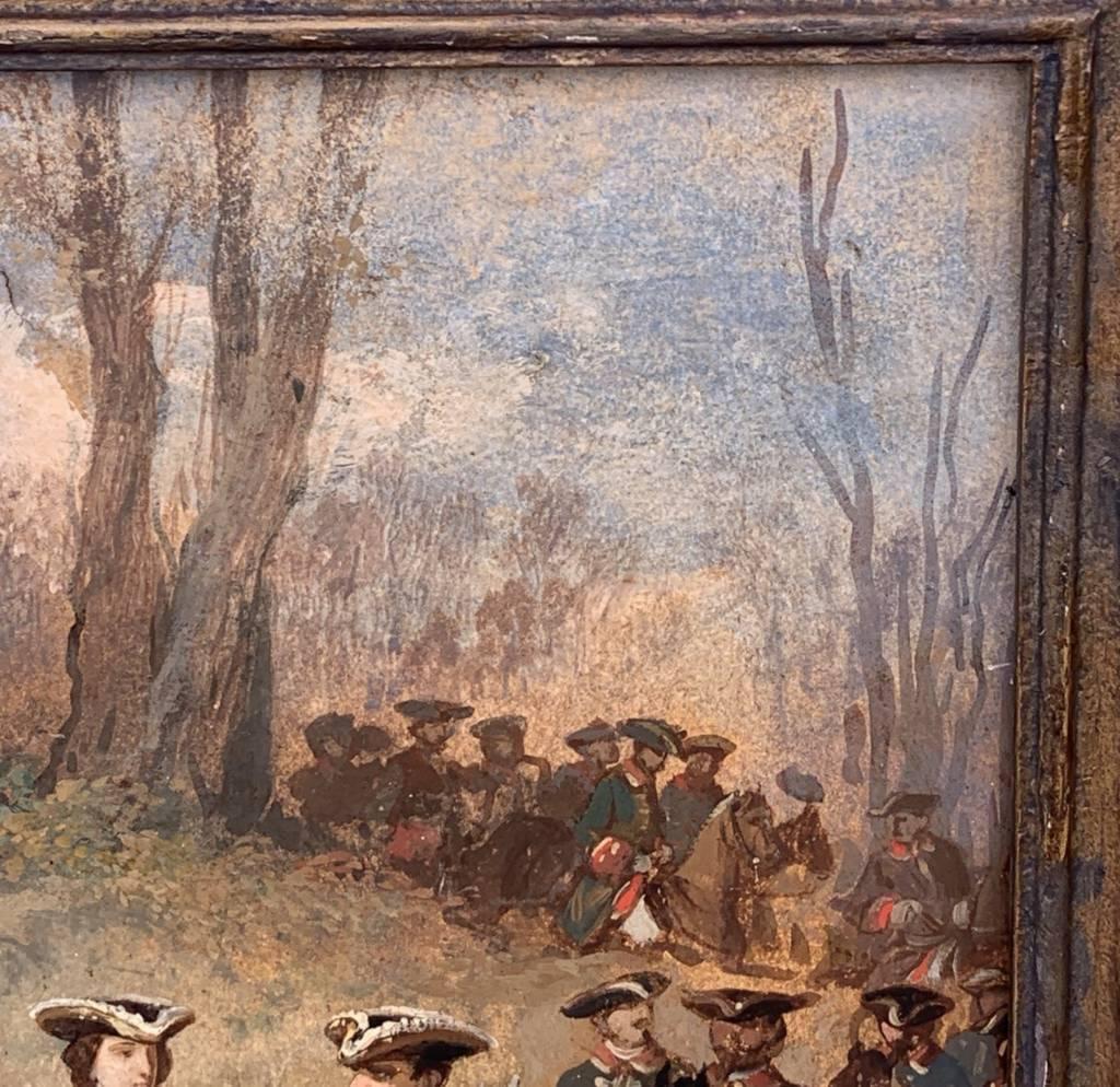 Jean Adolphe Boucé (peintre français) - peinture de paysage du 19e siècle - Chasse en vente 1