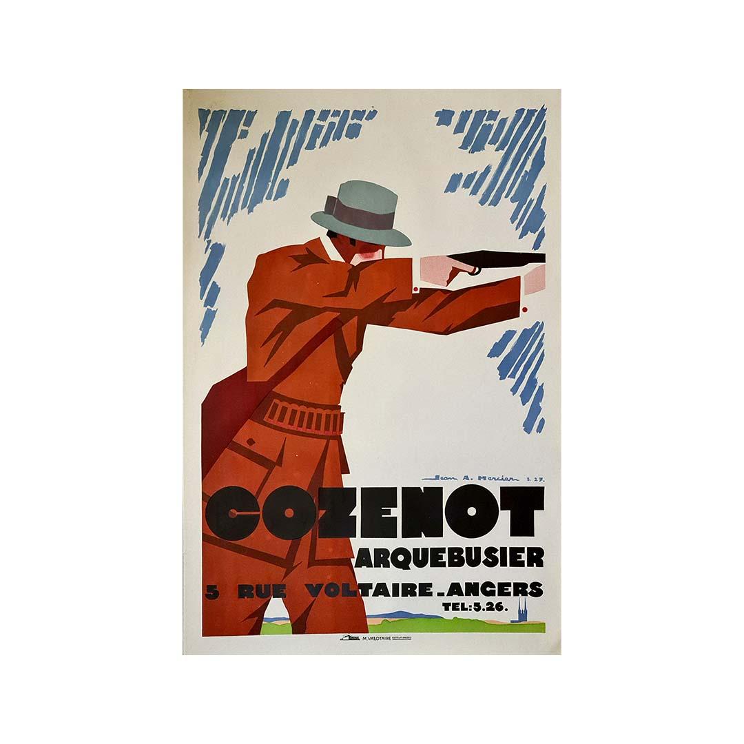 Frühes Art-déco-Plakatdesign von Jean-Adrien Mercier - Cozenot im Angebot 1