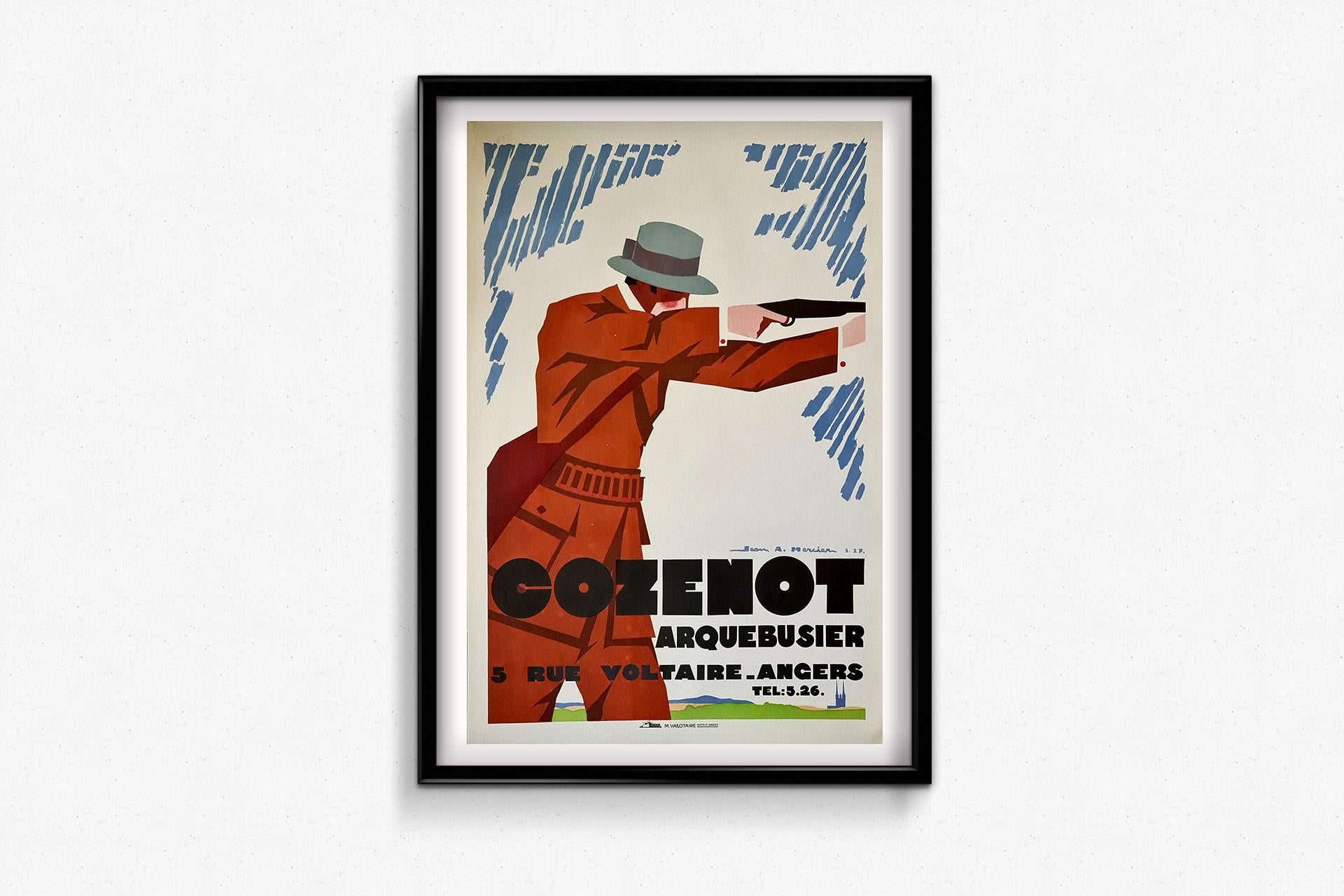 Frühes Art-déco-Plakatdesign von Jean-Adrien Mercier - Cozenot im Angebot 3