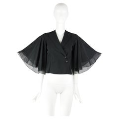 Jean Allen London Cropped Jacket with Butterfly Sleeves 1960s