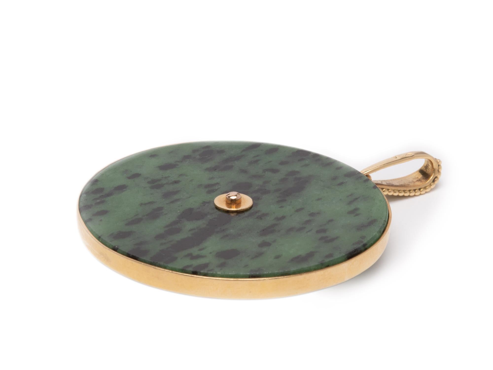 Jean e Pierre Bellin Ciondolo Pesci in zoisite e onice In condizioni buone in vendita a San Antonio, TX