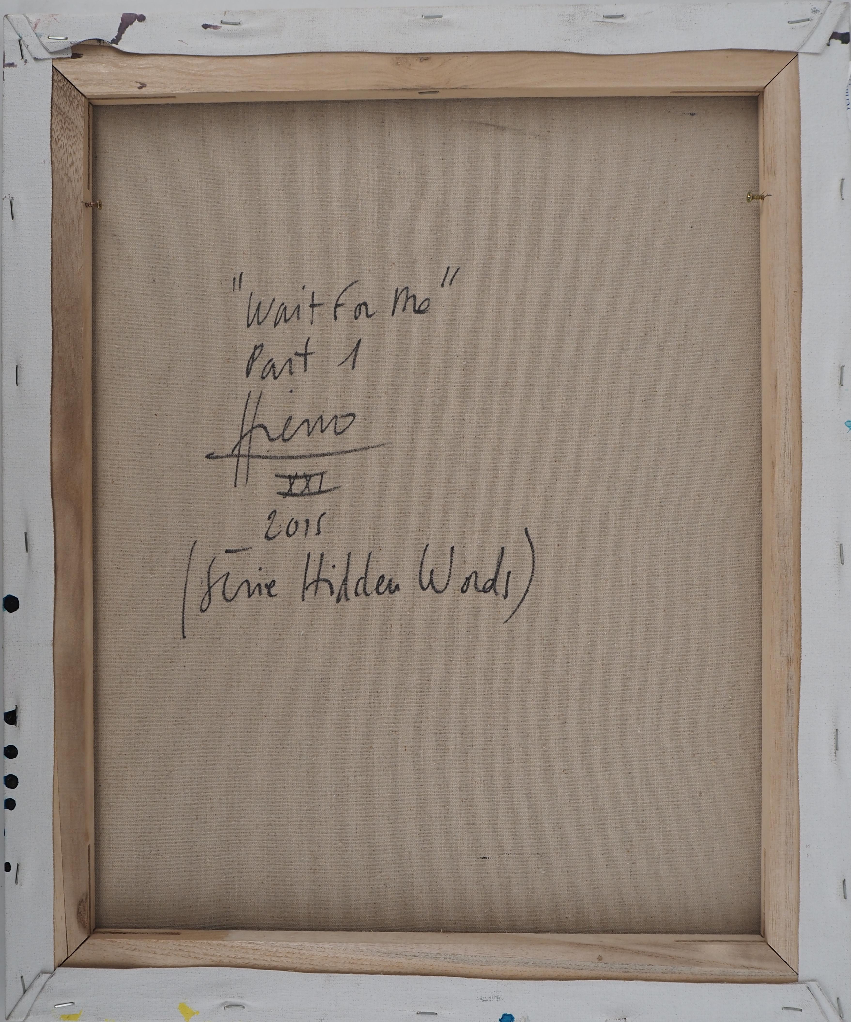 STREET ART - Hidden Words : Wait for Me - 4 x Huile originale sur toile, signée 1