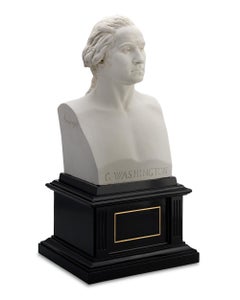 Buste en plâtre de Georges Washington par Jean-Antoine Houdon