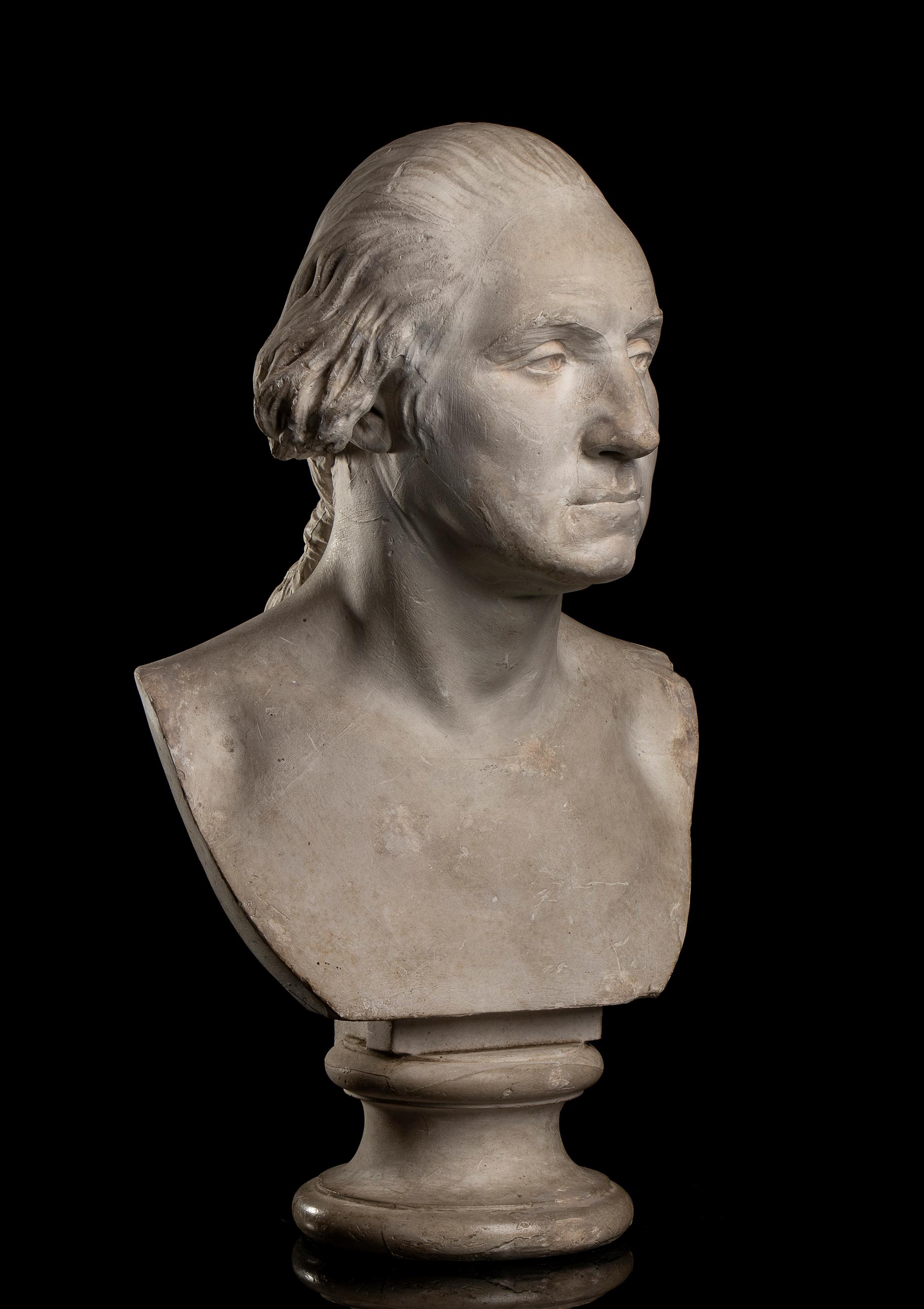 Portrait du président George Washington - Sculpture de Jean-Antoine Houdon