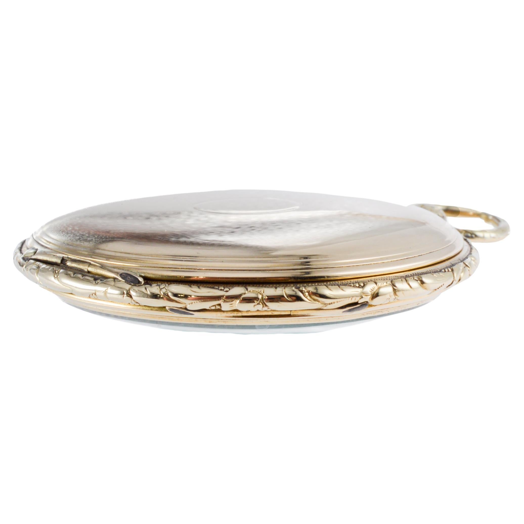 Jean-Antoine Lepine Rose Gold Ruby Cylinder French Pocket Watch, circa 1780 For Sale 2