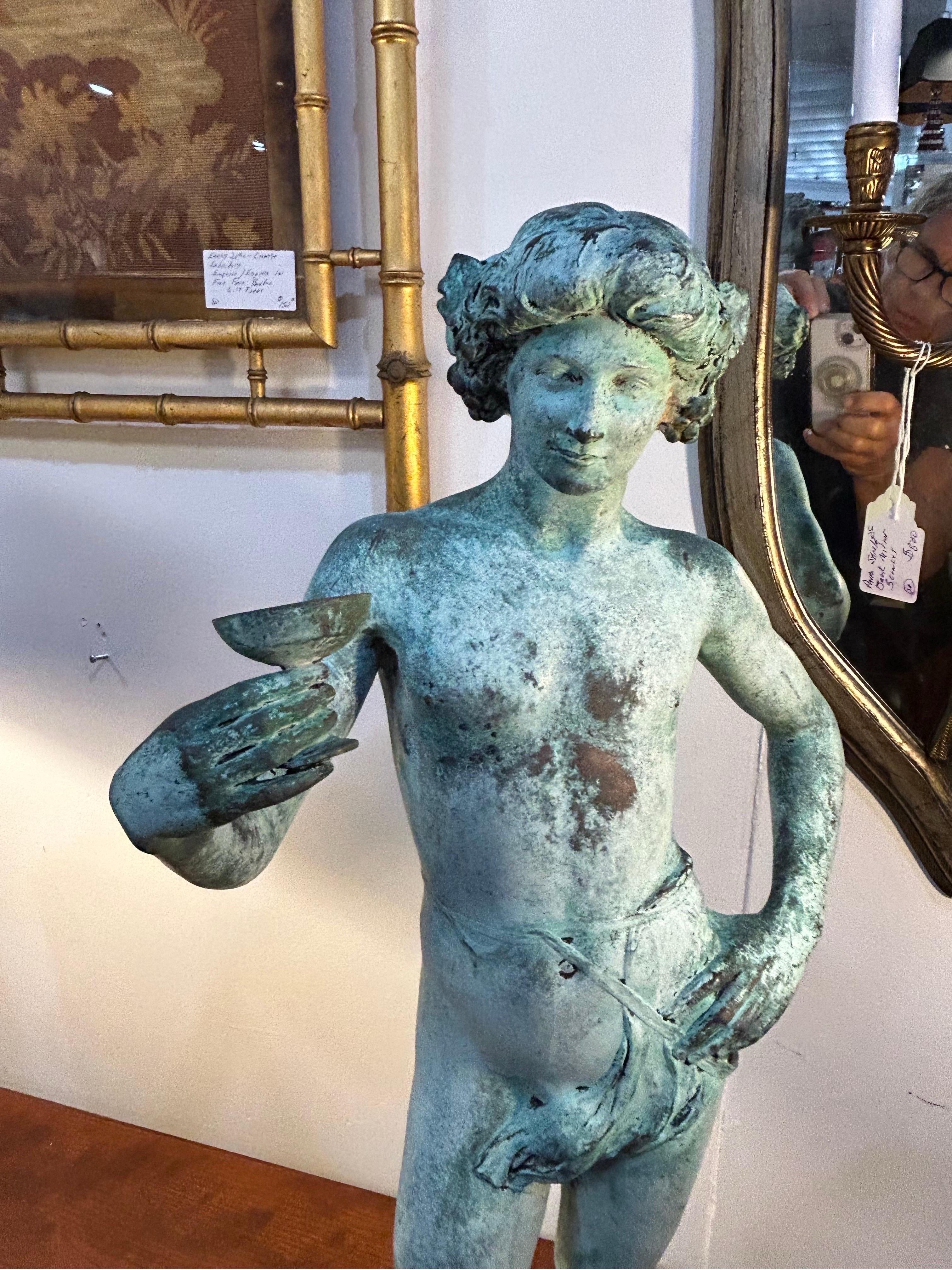 Jean Antonin Carles, bronzo firmato... Acquario... in vendita 9