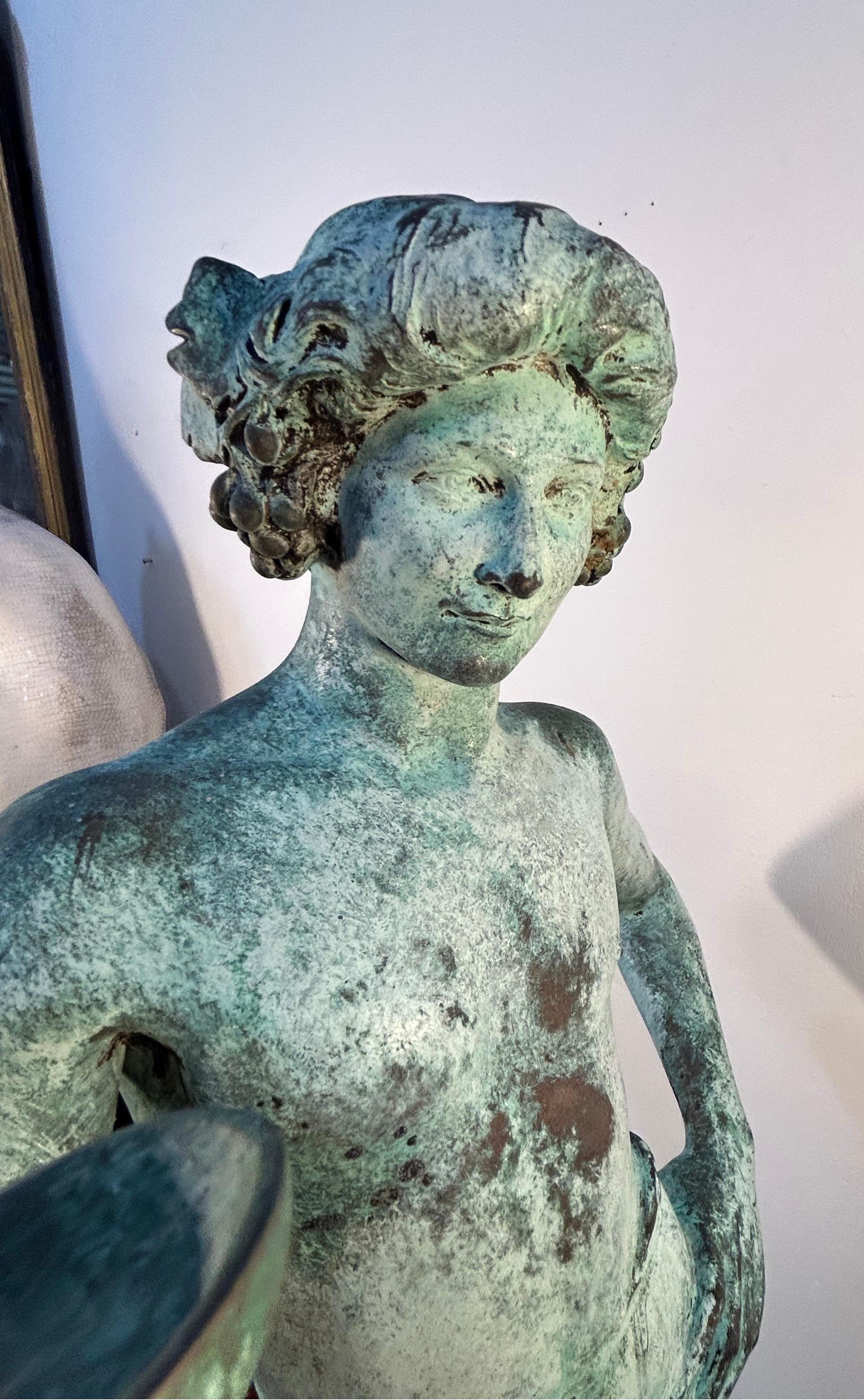 Fine XIX secolo Jean Antonin Carles, bronzo firmato... Acquario... in vendita