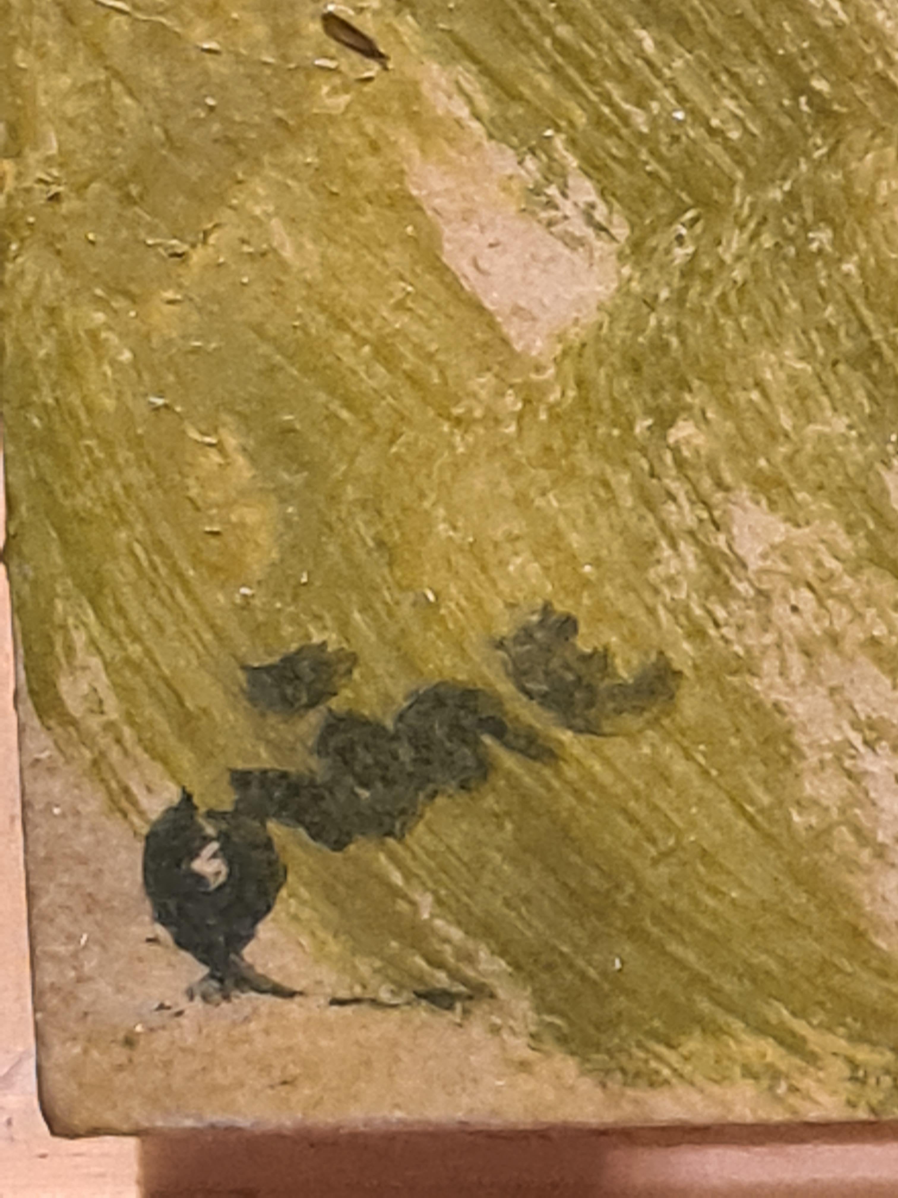 Paesaggio provenzale espressionista francese. Olio su tavola. - Painting Espressionista di Jean Arène 