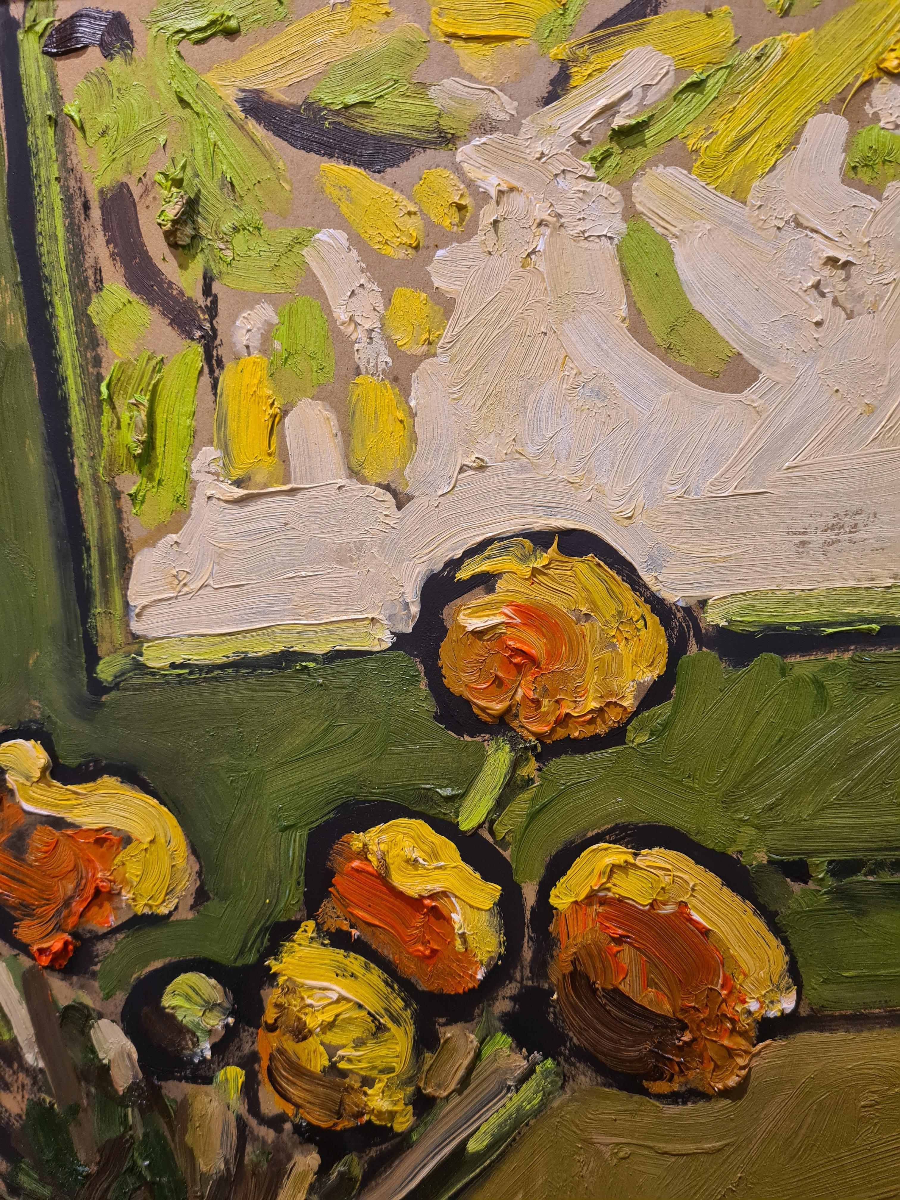 French Expressionist Provençal Interior Still Life, 'Renoncules et Plat Afghan' 2