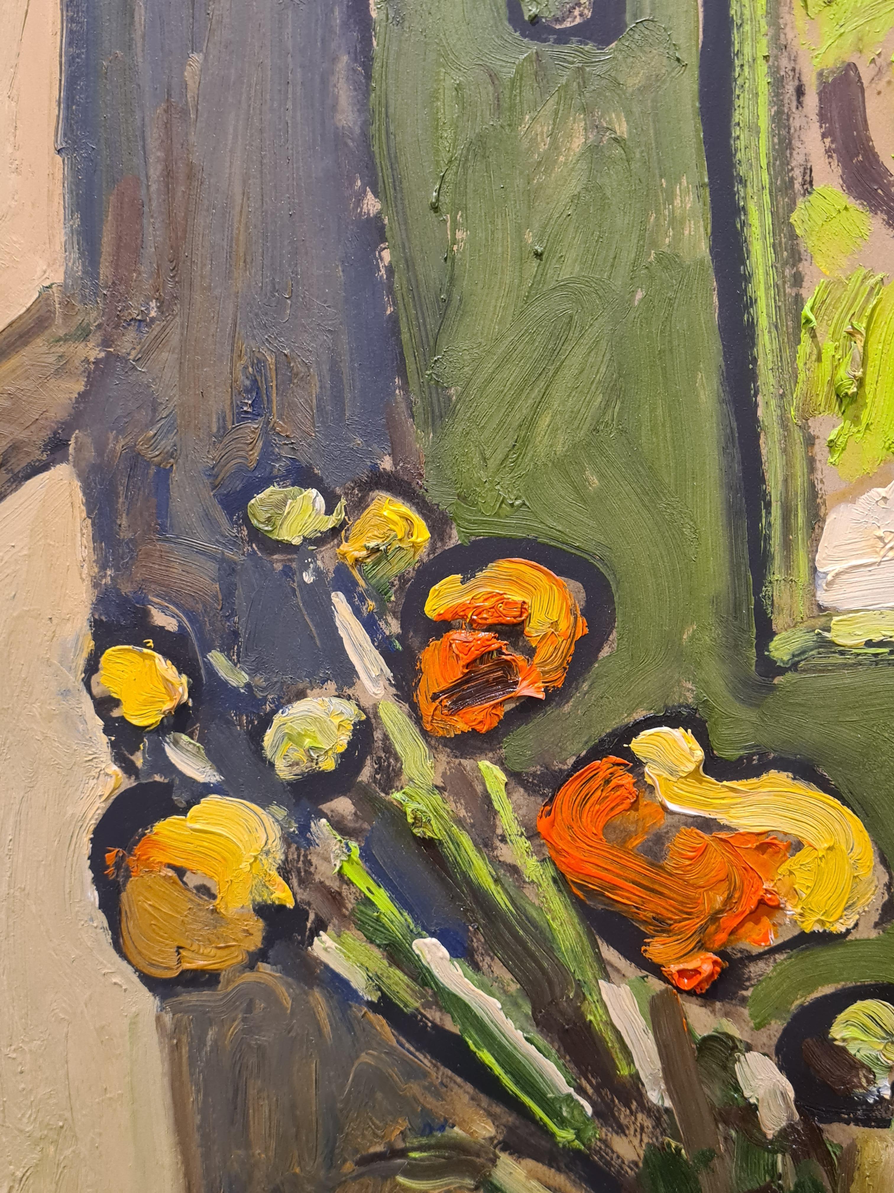 French Expressionist Provençal Interior Still Life, 'Renoncules et Plat Afghan' 3