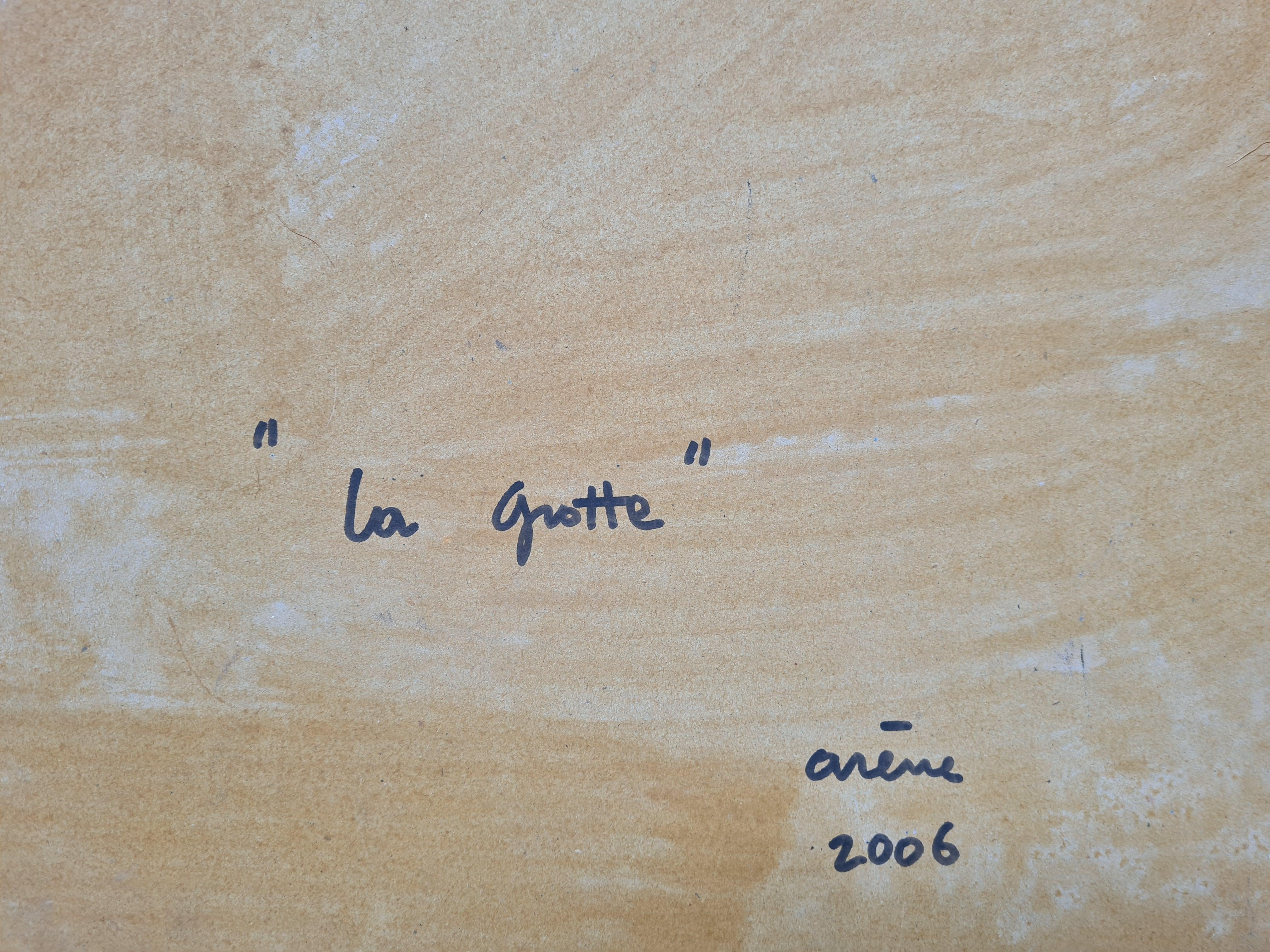 Paysage provençal expressionniste français, La Grotte en vente 7